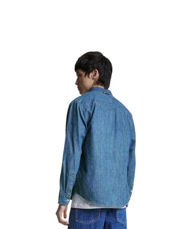 Camicia Uomo Western Relaxed Fit Denim