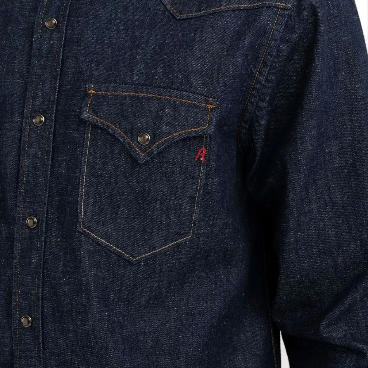 Camicia Western In Denim