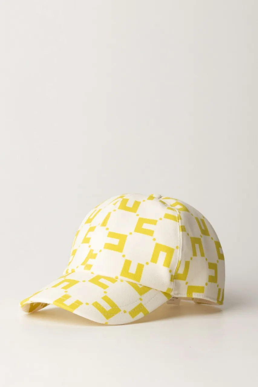Cappellino da baseball stampa logo cubico BUTTER/CEDAR