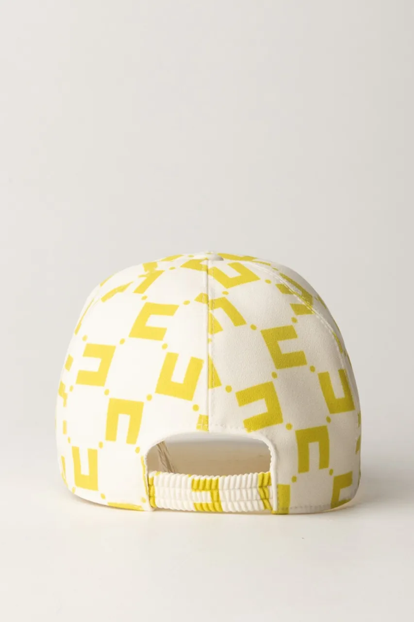 Cappellino da baseball stampa logo cubico BUTTER/CEDAR