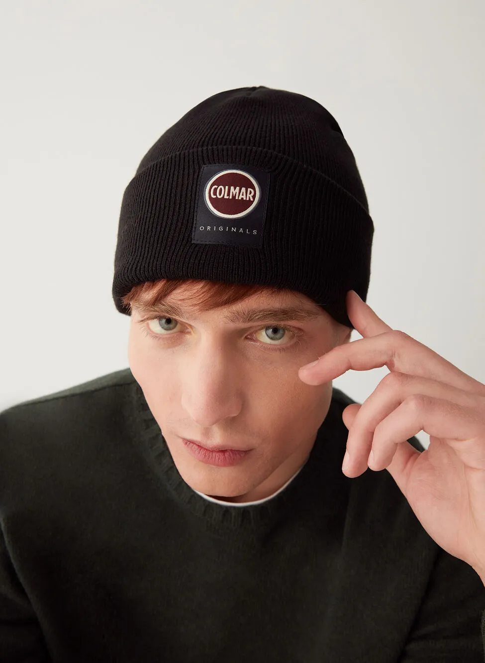 cappello oversize in maglia rasata unisex