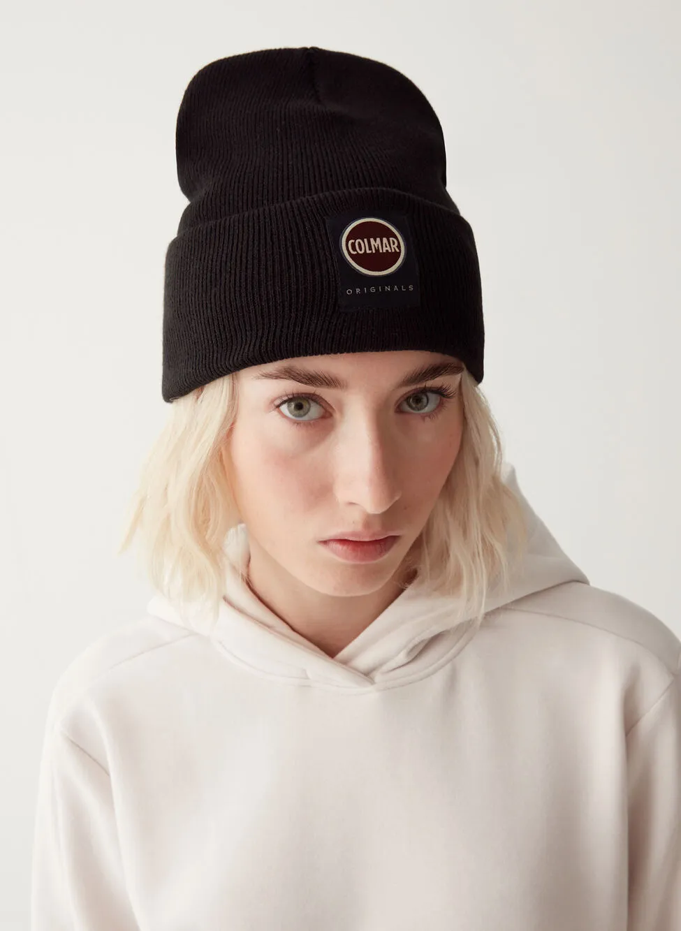 cappello oversize in maglia rasata unisex