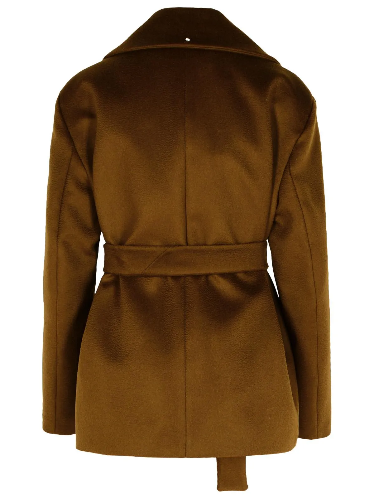 Cappotto di lana marrone orchis