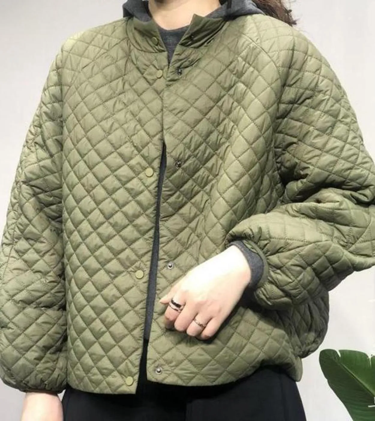 Cappotto in cotone monopetto allentato casual da donna stile invernale nuovo arrivo Cappotto a maniche lunghe addensato caldo W6