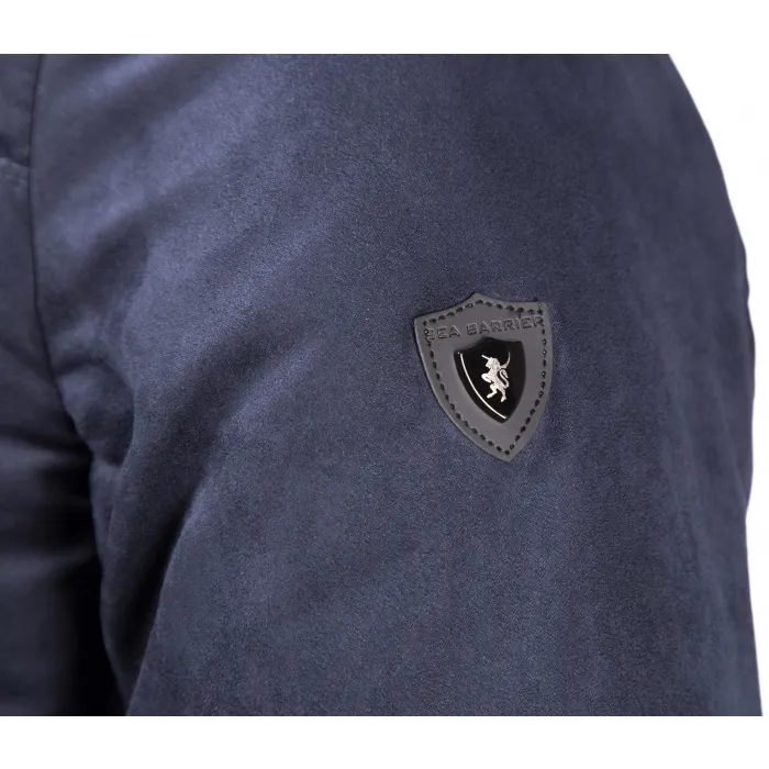 Cappotto invernale trapuntato in pelle scamosciata Sea Barrier Blu scuro
