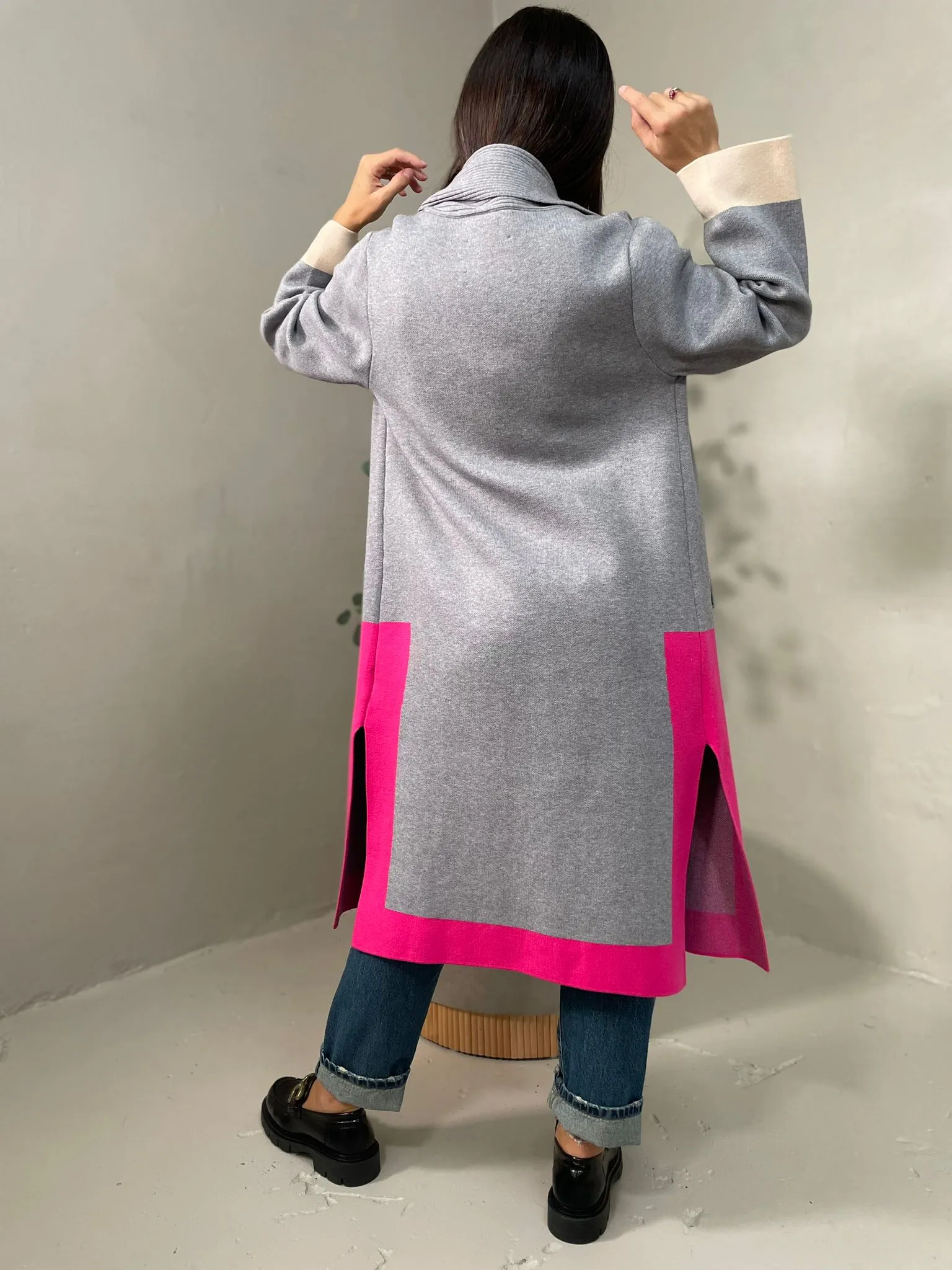 Cappotto Maglia Frangia Vicolo