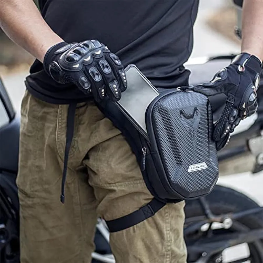 CELFER Borsa Da Gamba Per Moto, Borsa Da Gamba Da 7,9 5,7 3,1 Pollici, Borsa Da Gamba Moto, Marsupio Da Gamba Per Moto, Impermea