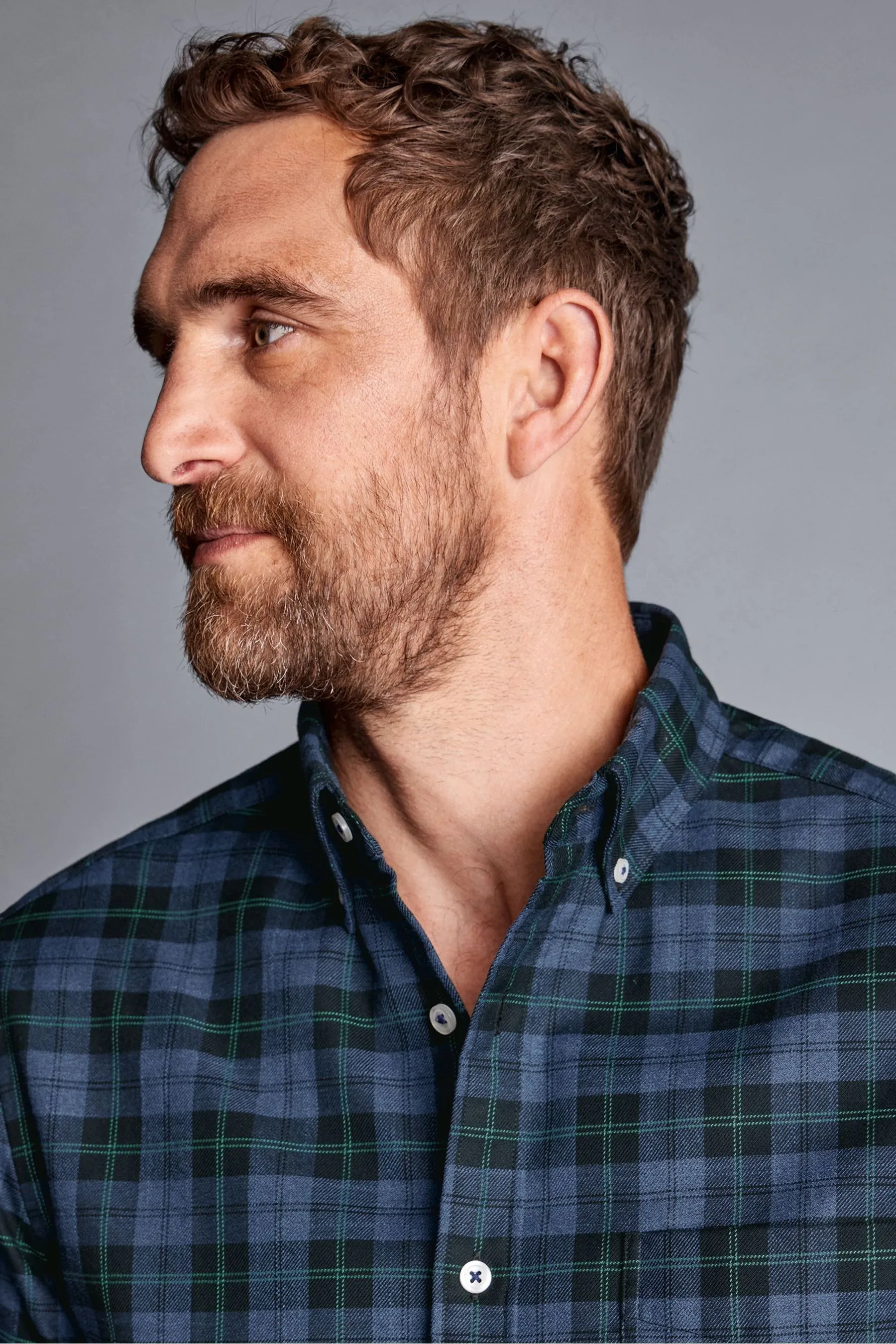 Charles Tyrwhitt - Camicia a quadri in Vestibilità attillata / Slim in twill no-stiro