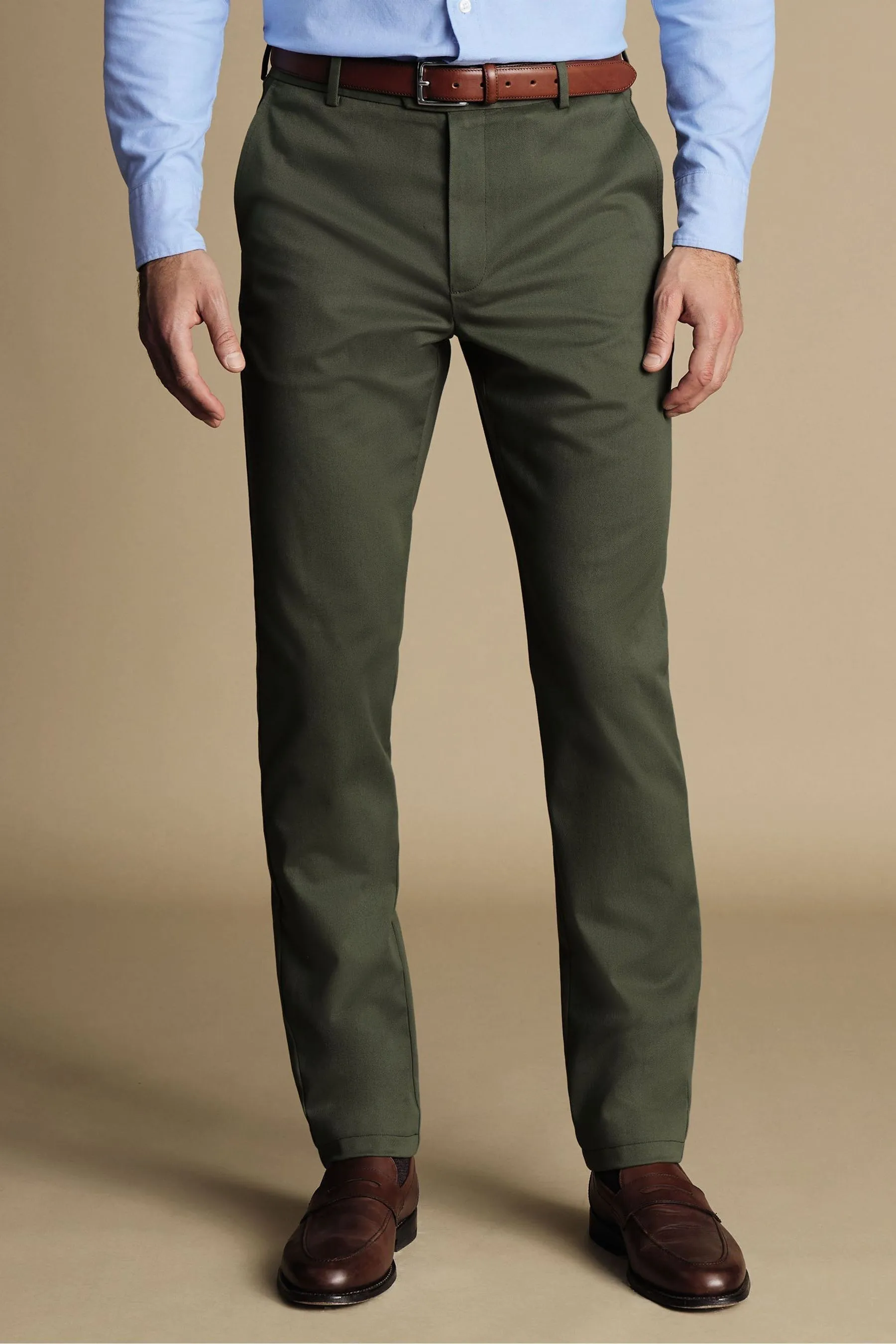 Charles Tyrwhitt - Classic Fit - Pantaloni chino no-stiro