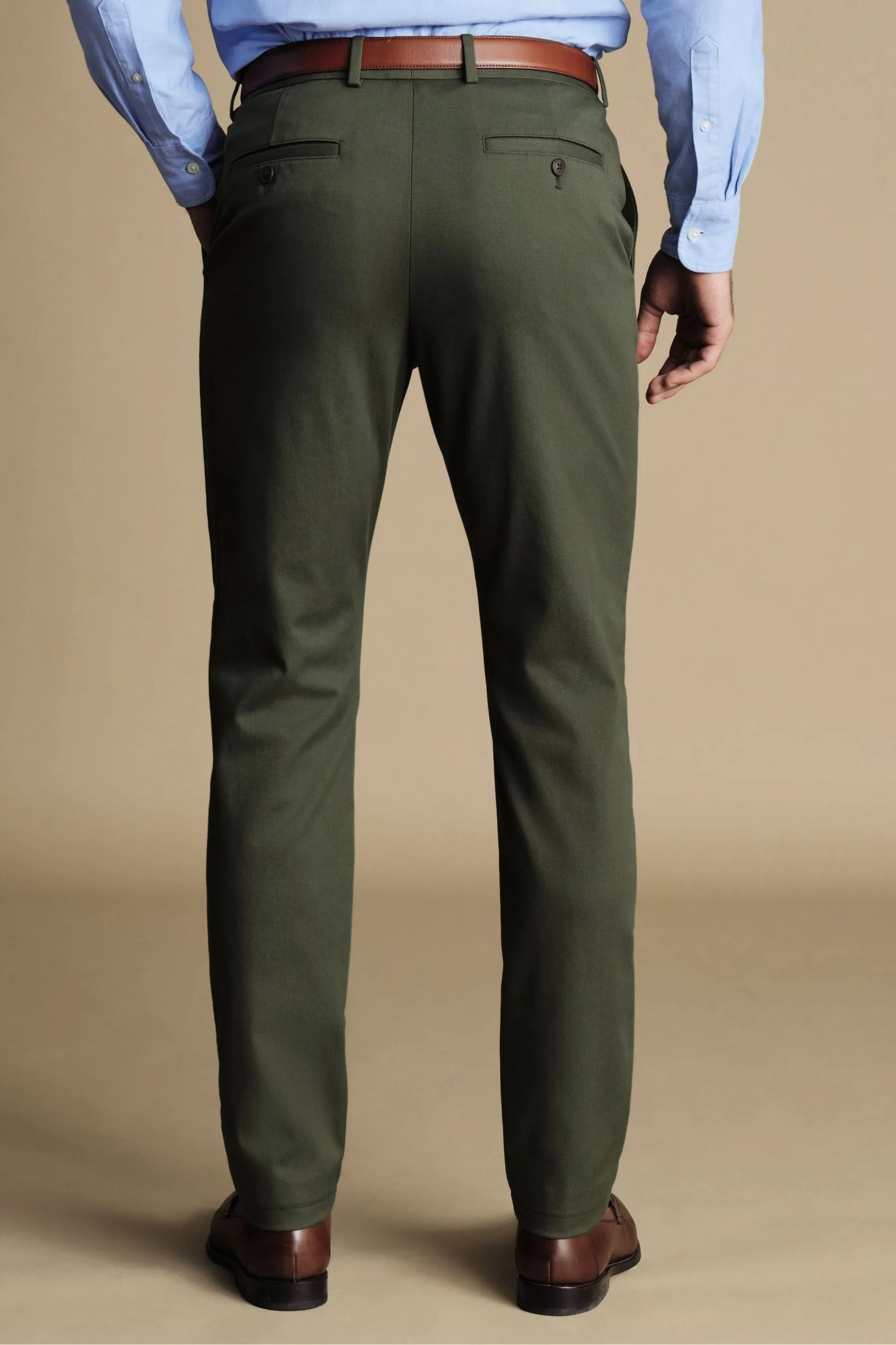 Charles Tyrwhitt - Classic Fit - Pantaloni chino no-stiro