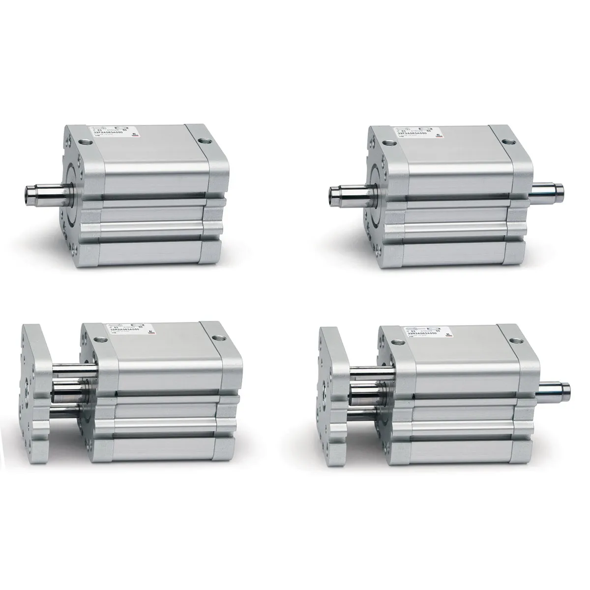 Cilindro conforme allo standard ISO Camozzi 32 32M2A063A200, Doppio effetto, foro da 63mm, corsa 200mm