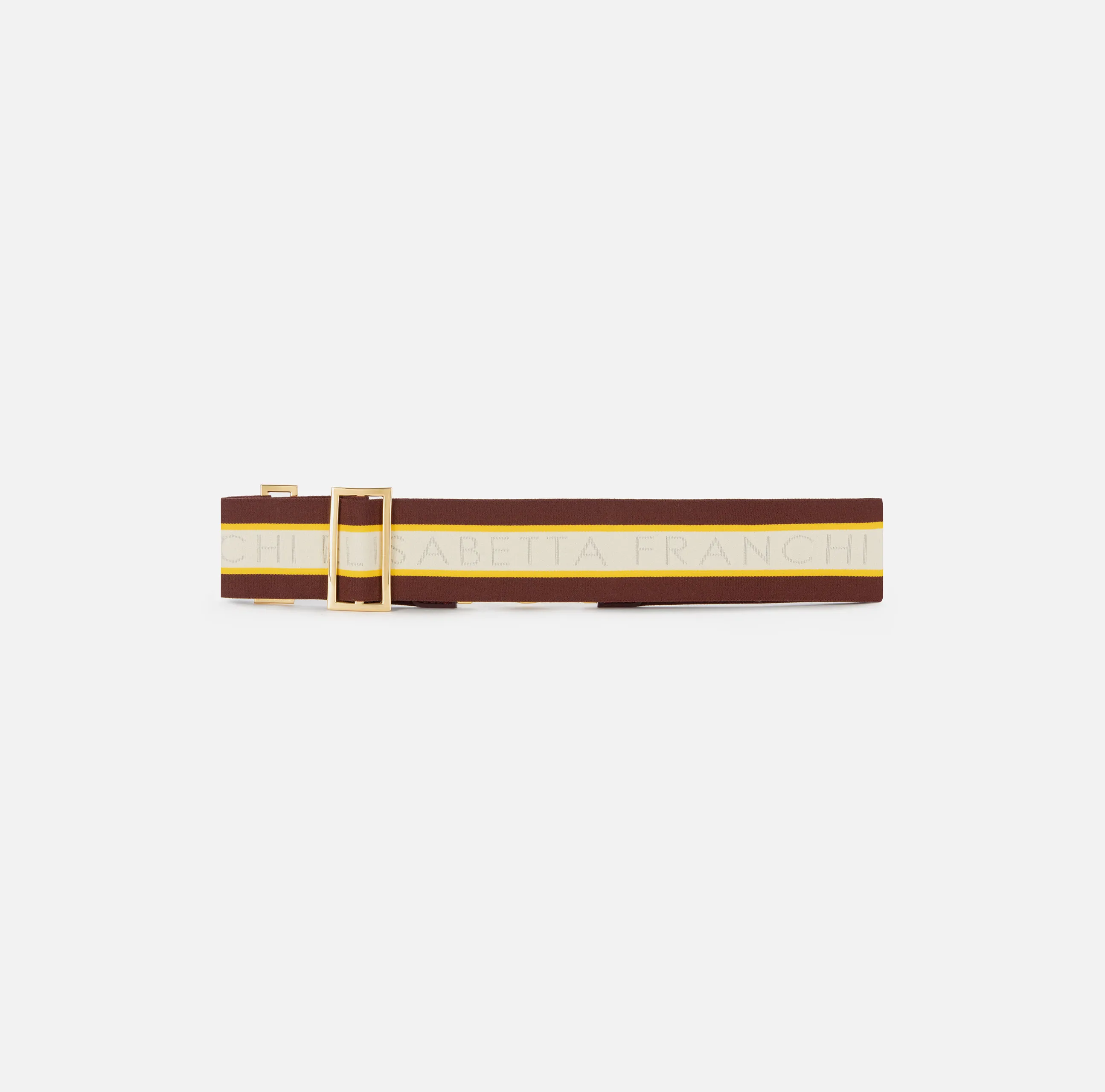 Cintura in elastico logato con fibbia logo