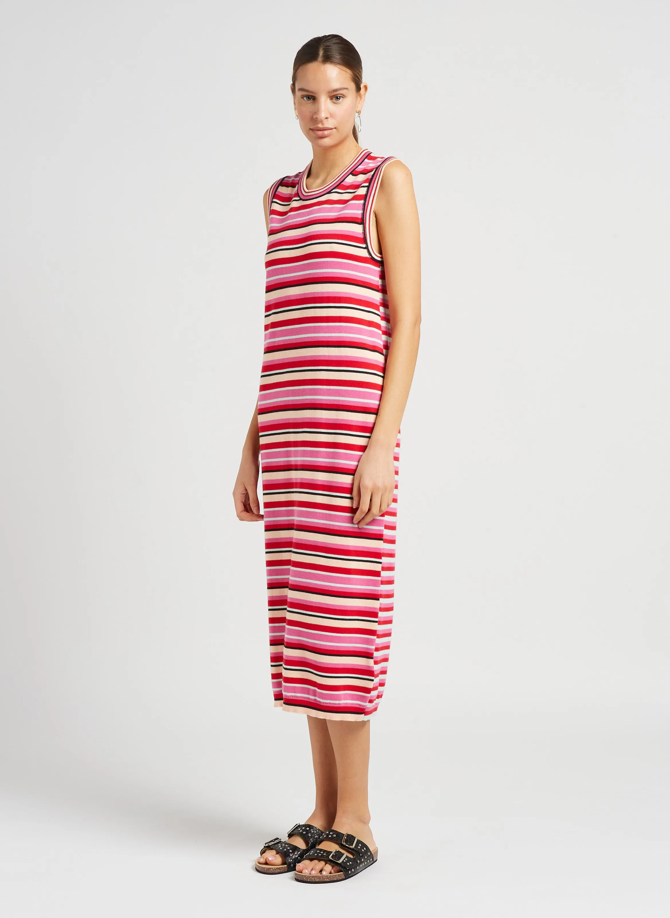  CLARIS VIROT   ODETTE - Sandali bassi in pelle pitone | Nero