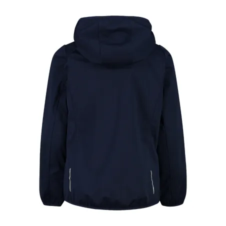 CMP   bambina    Giacca in softshell leggero con cappuccio fisso - col. 00MR