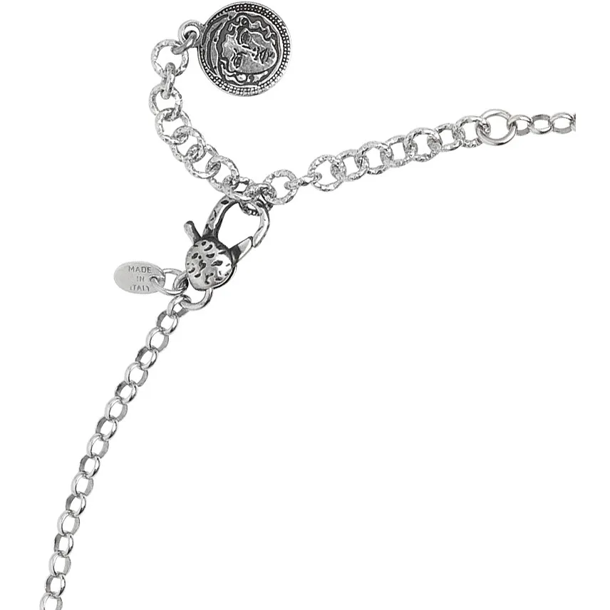 collana Argento 925 con Pendente donna Bottega Boccadamo Verde Carezza