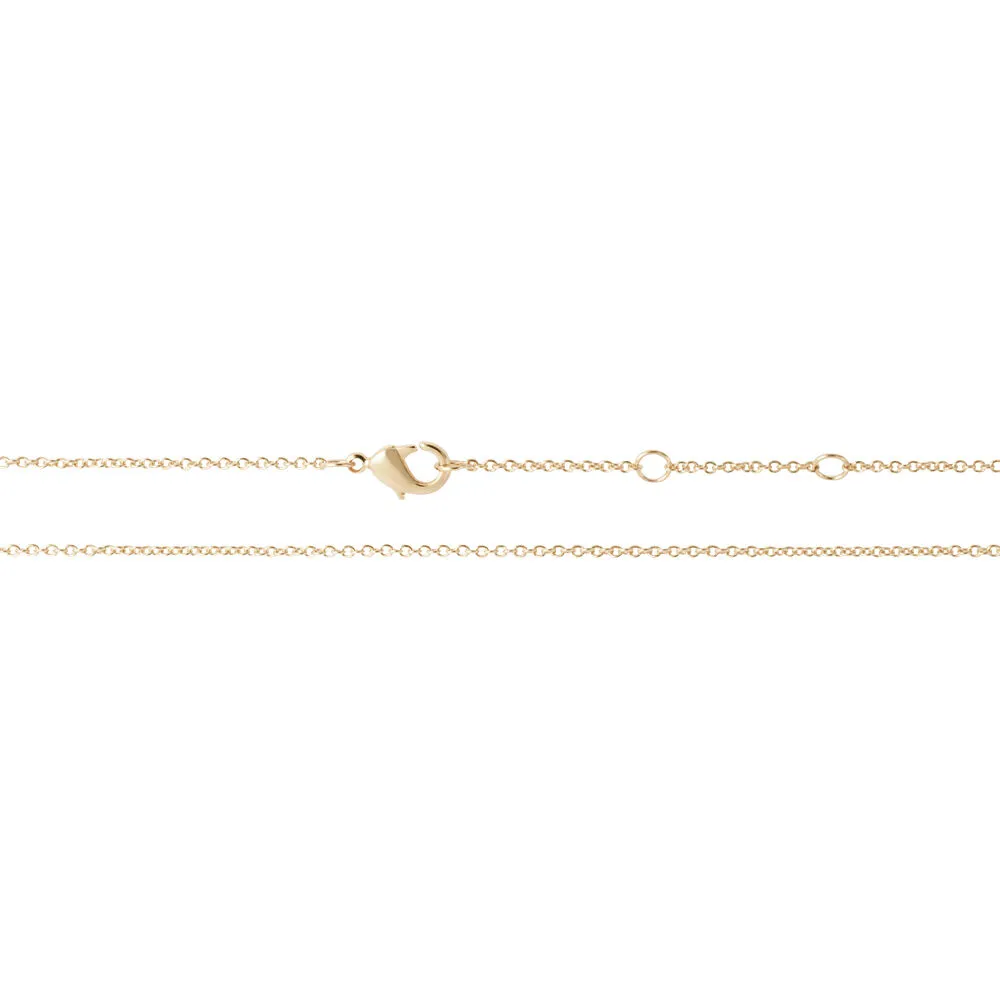 Collana Cuore Golden Dream Placcato Oro Giallo Maglia Forzatina Cubic Zirconia Rosa Cubic Zirconia Bianco 40 + 2 + 2 cm 1685712