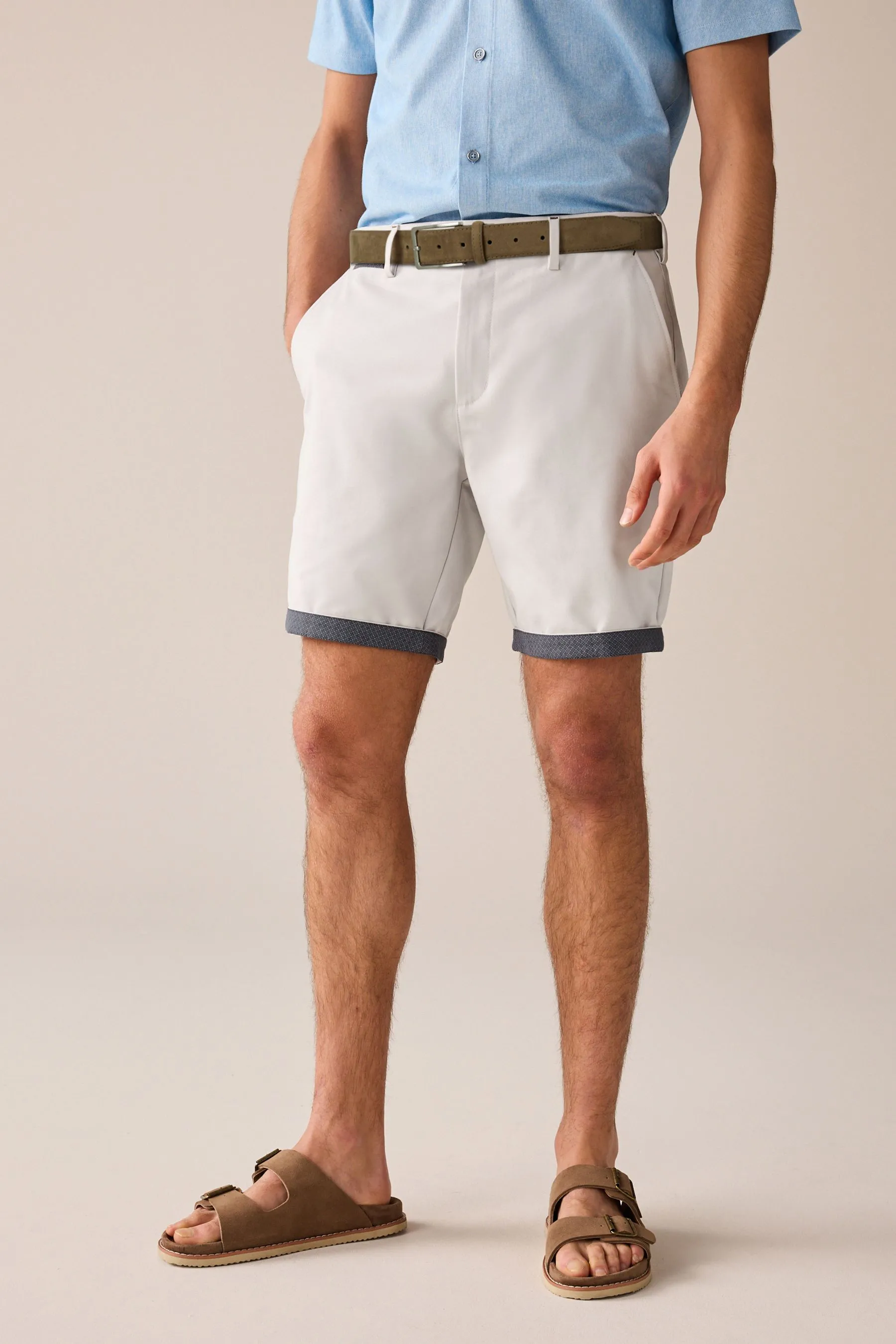 Con cintura Pantaloni chino premium