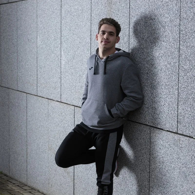 Confort Ii Hoodie Melange Gray Black