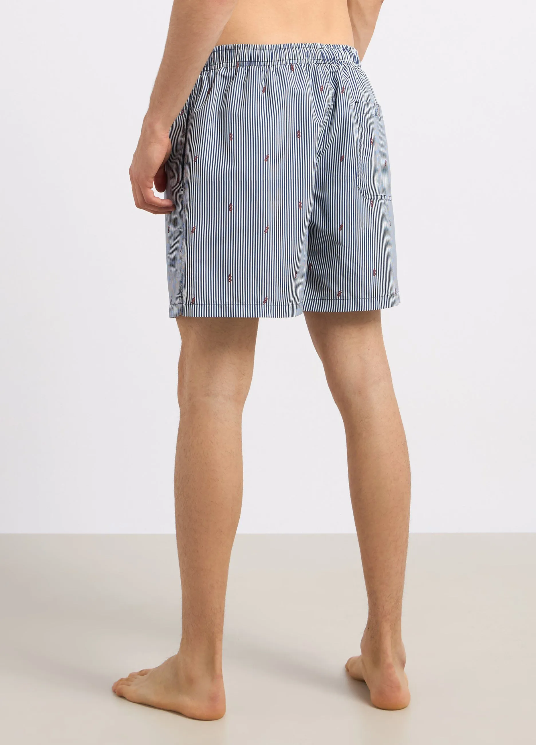 Costume shorts a righe uomo