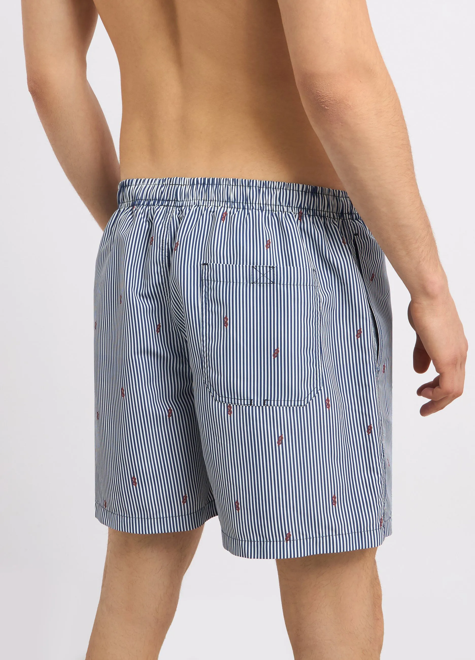 Costume shorts a righe uomo