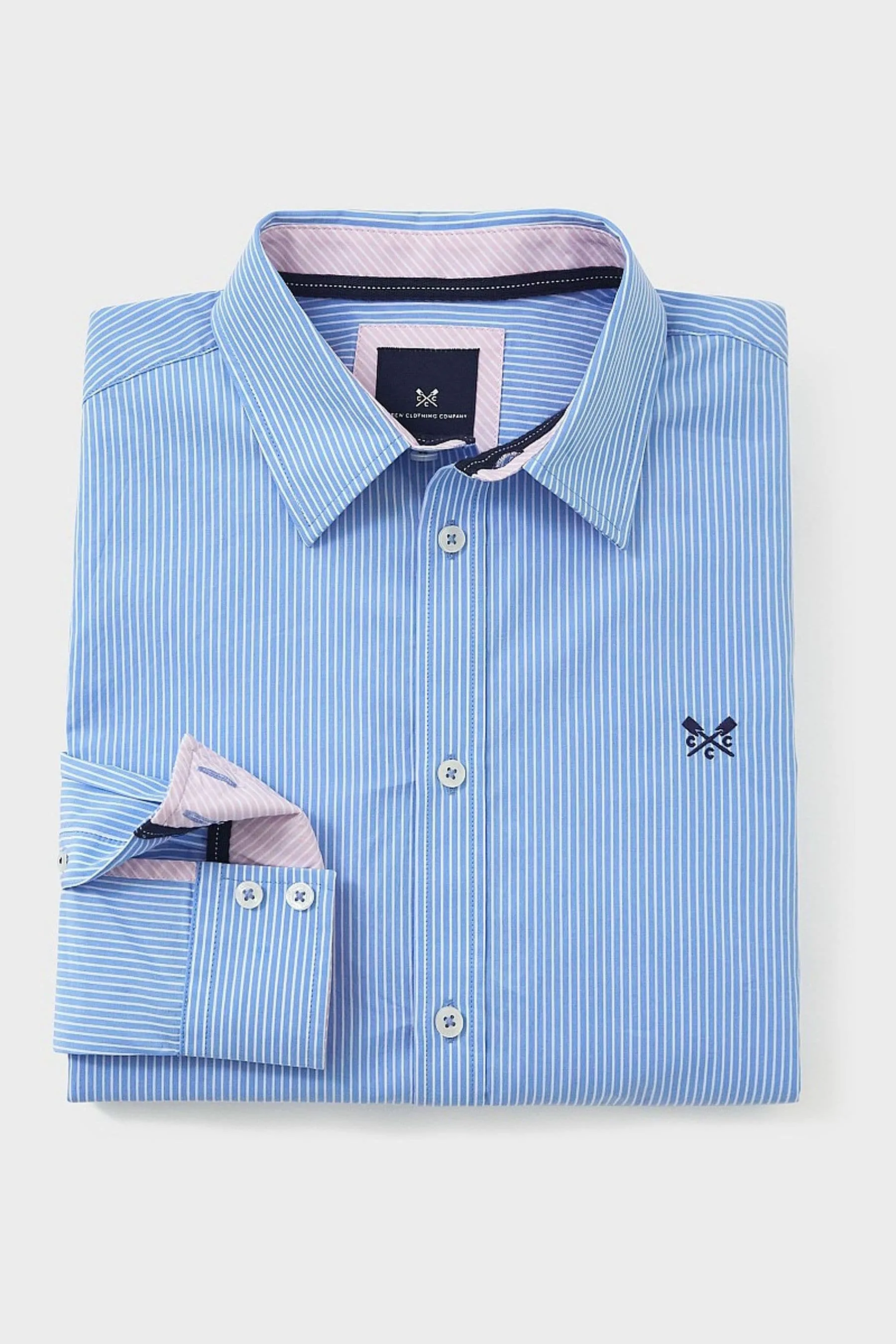 Crew Clothing Heritage - Camicia in micro A righe a A righe