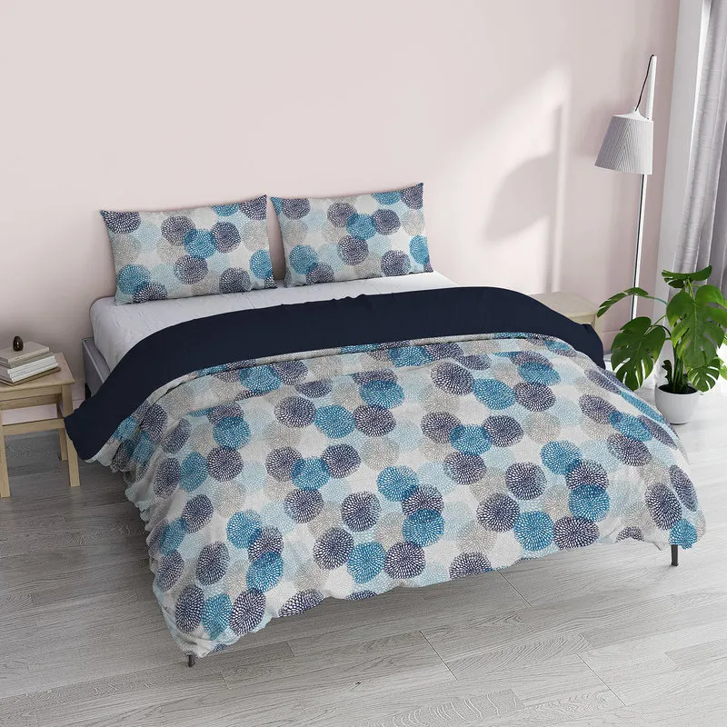 DATEX Parure copripiumino + federe Fantasy - soffioni blu