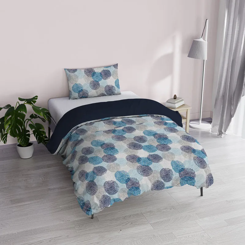 DATEX Parure copripiumino + federe Fantasy - soffioni blu