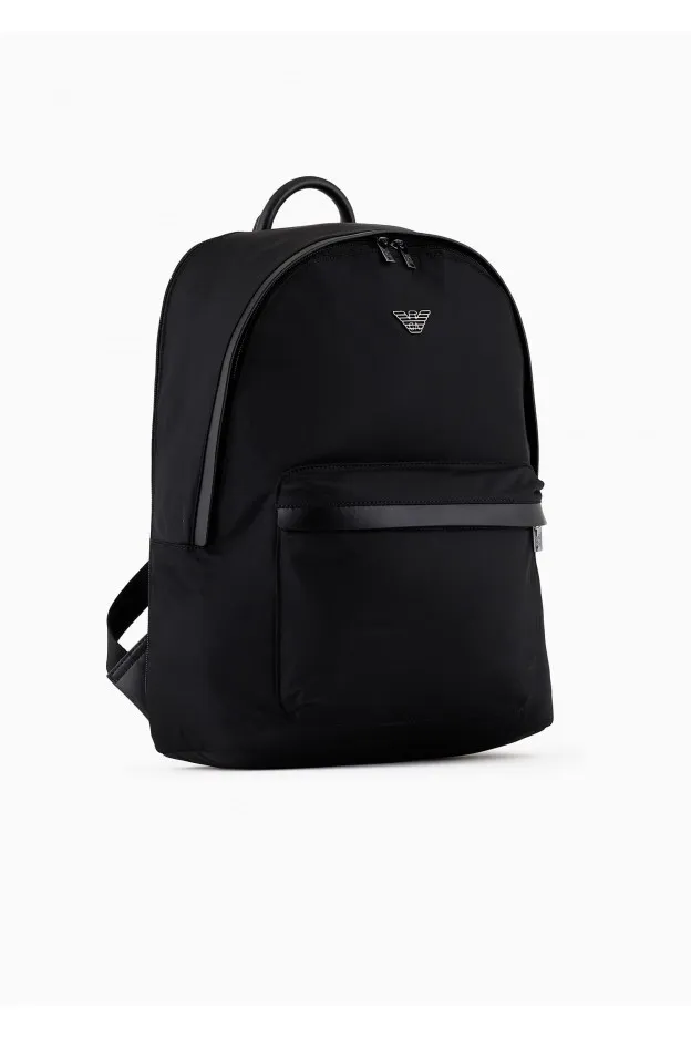   Emporio Armani     Emporio Armani Zaino in nylon riciclato Armani Sustainability Values    