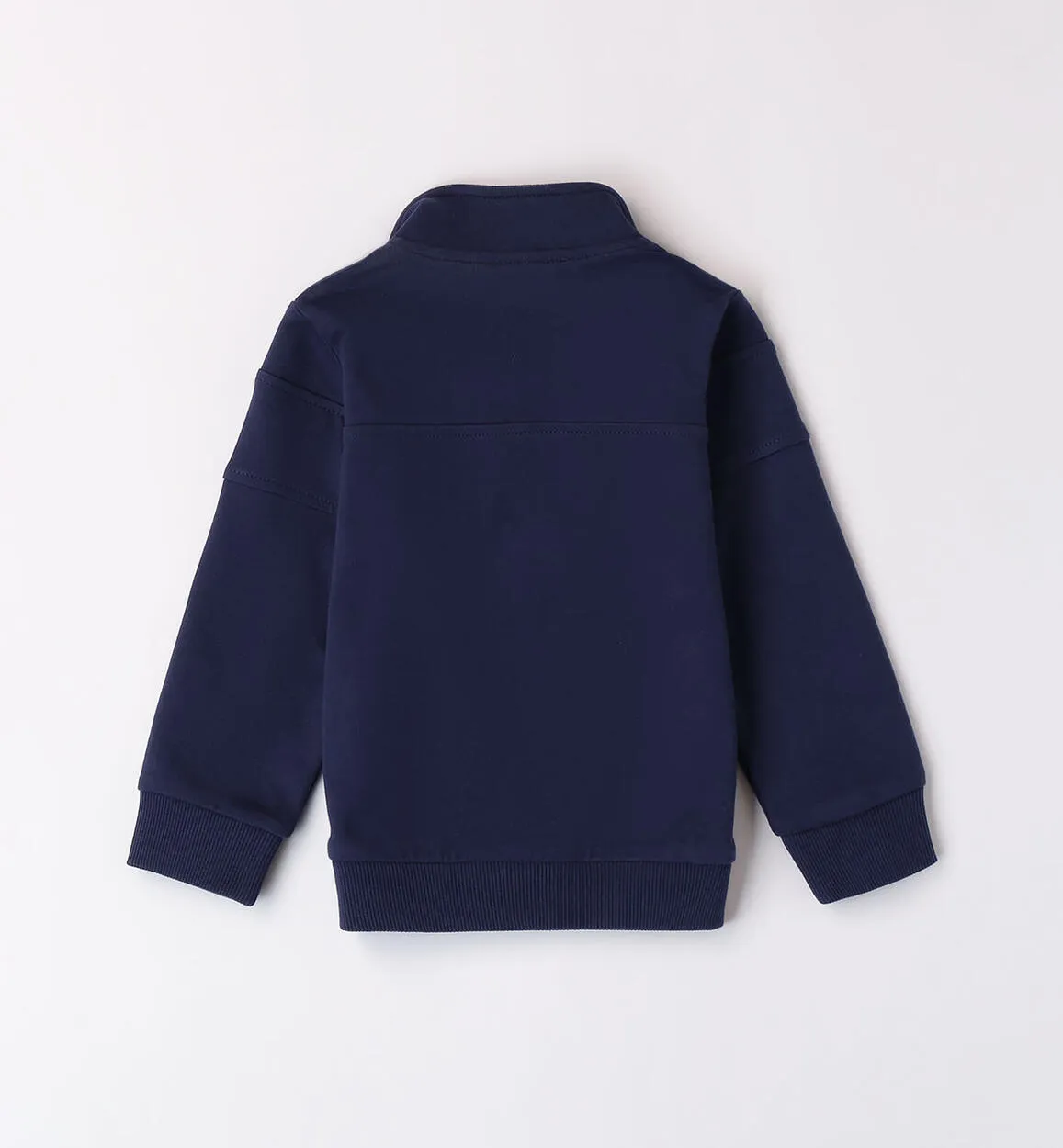 Felpa bambino blu con zip