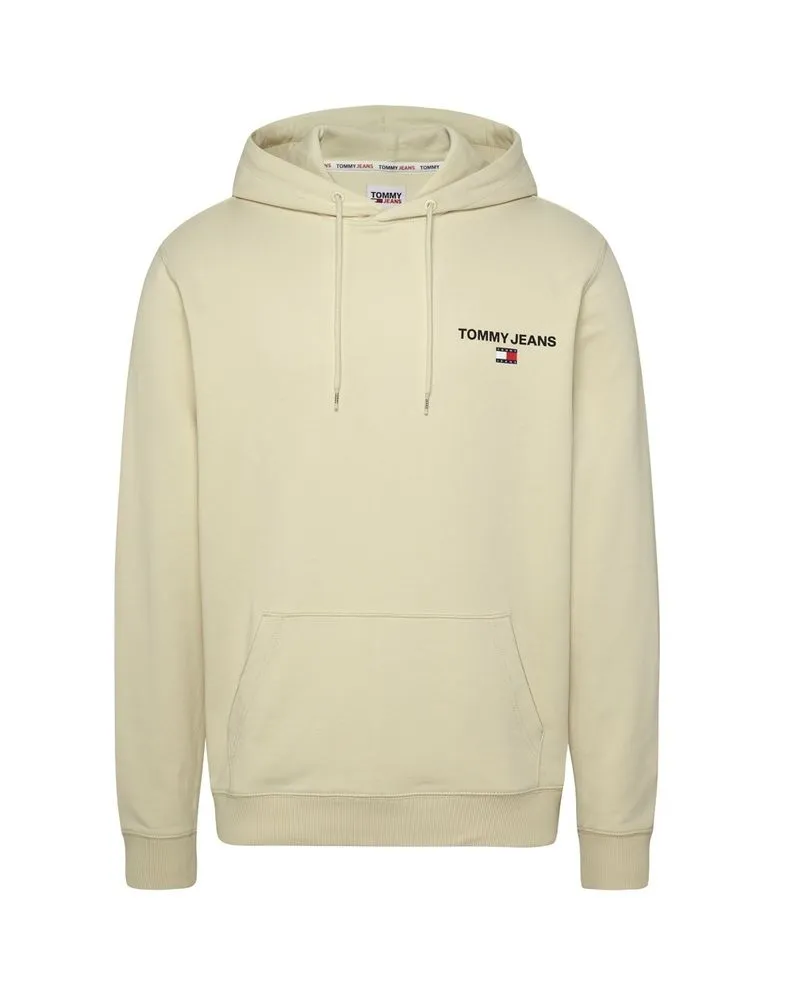 Felpa Cappuccio Graphic Uomo Beige