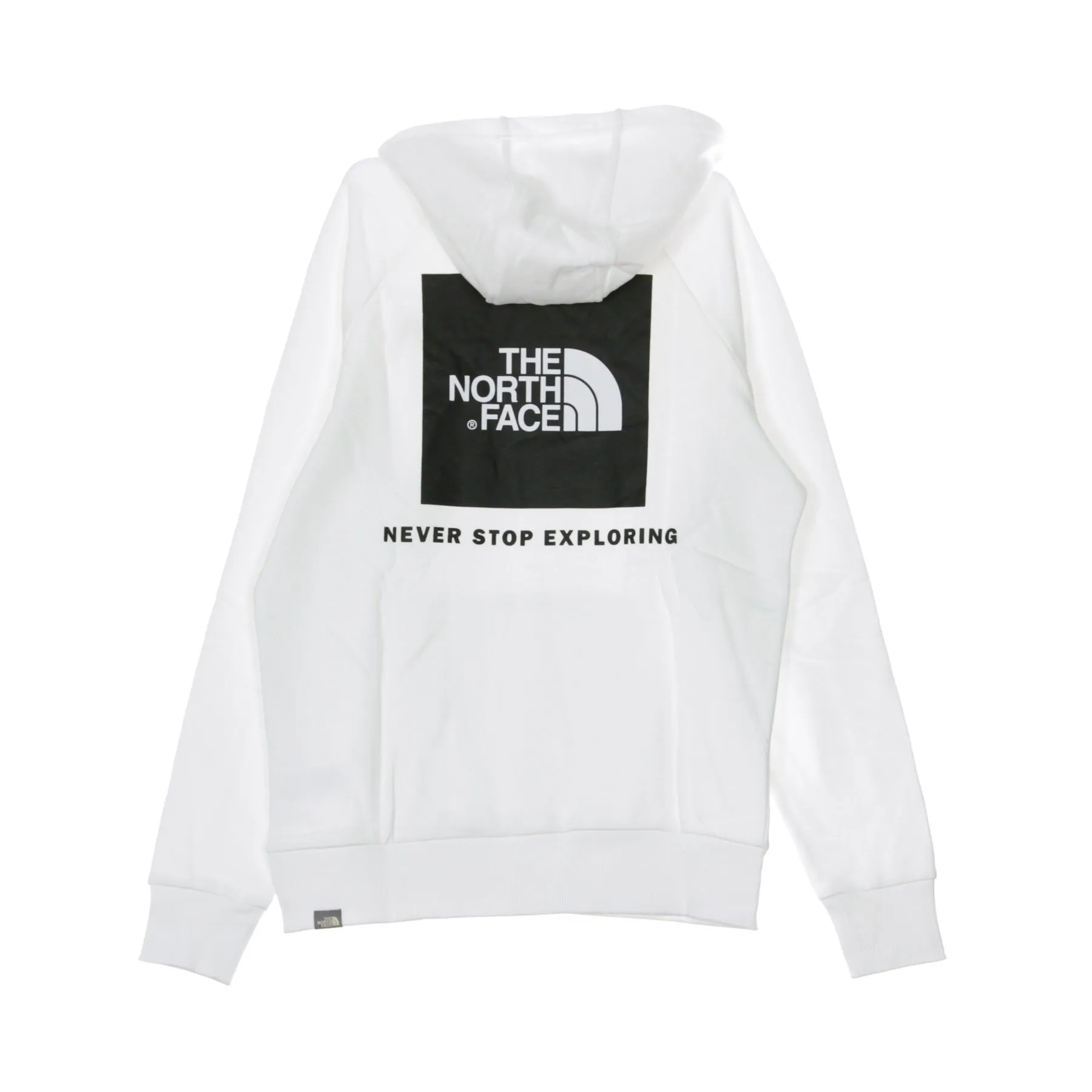 Felpa Cappuccio Uomo Raglan Red Box Hd White