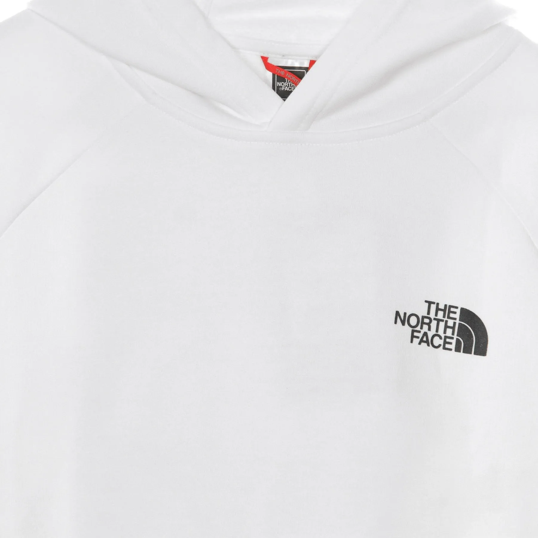 Felpa Cappuccio Uomo Raglan Red Box Hd White