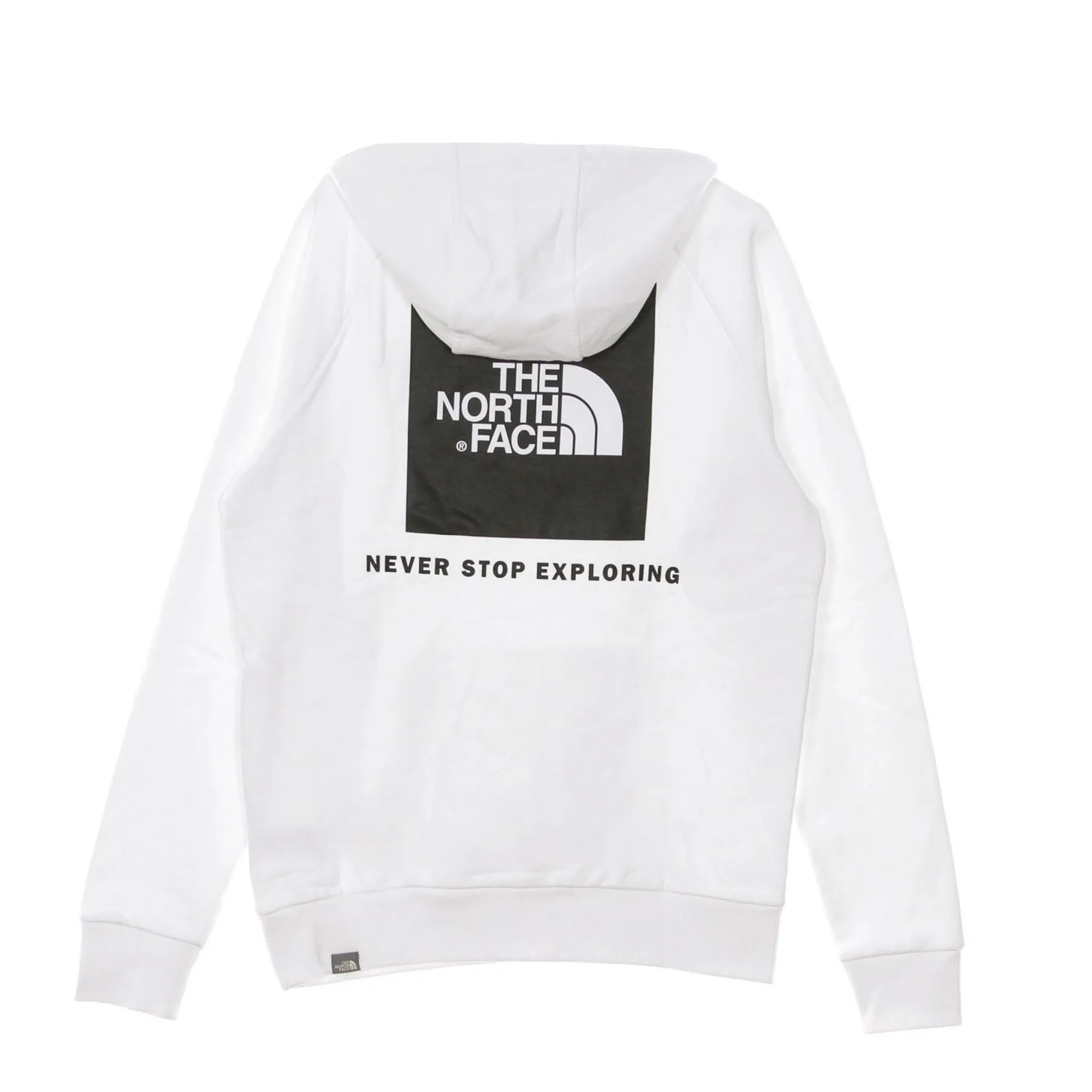 Felpa Cappuccio Uomo Raglan Red Box Hd White