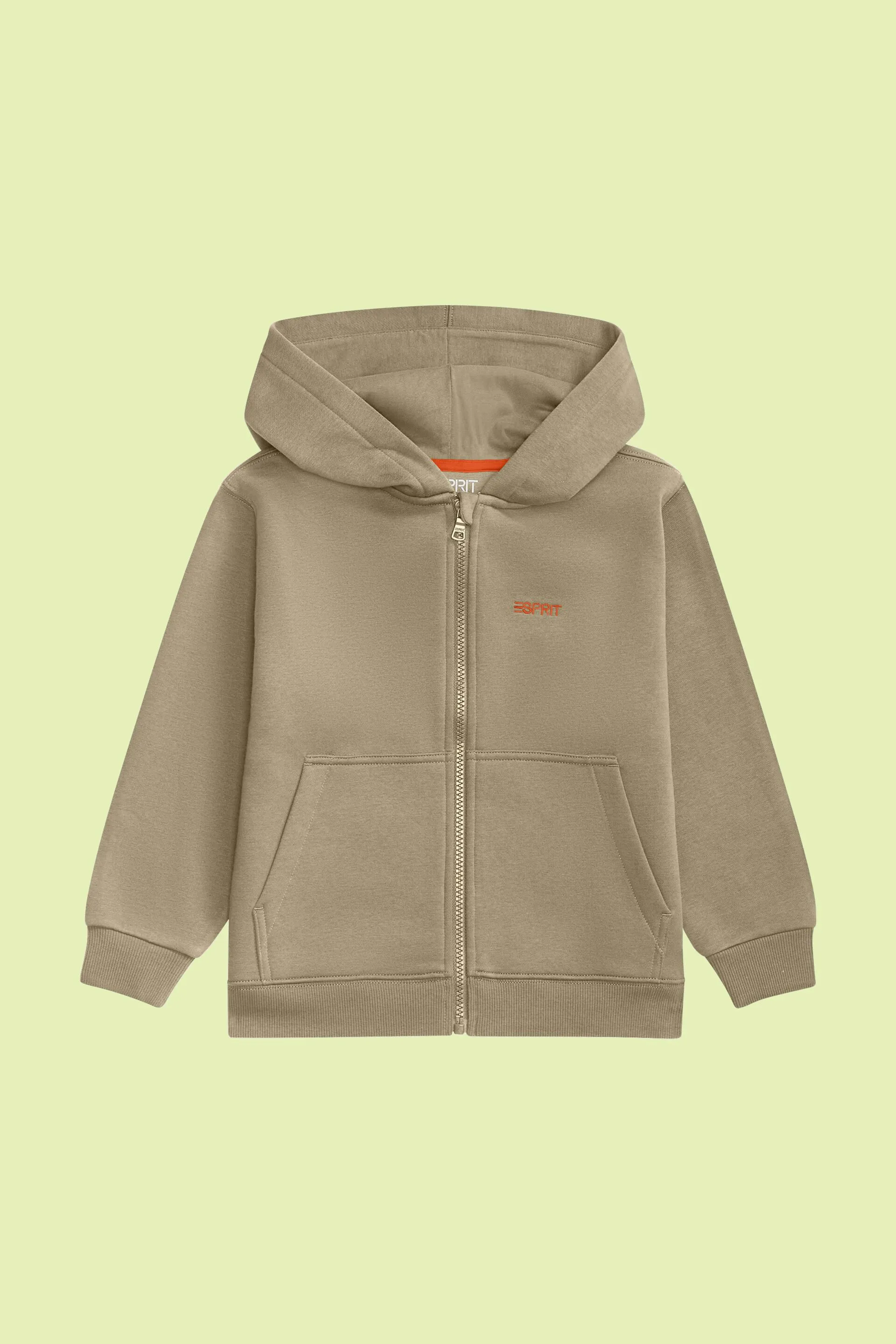 Felpa con cappuccio e zip con logo