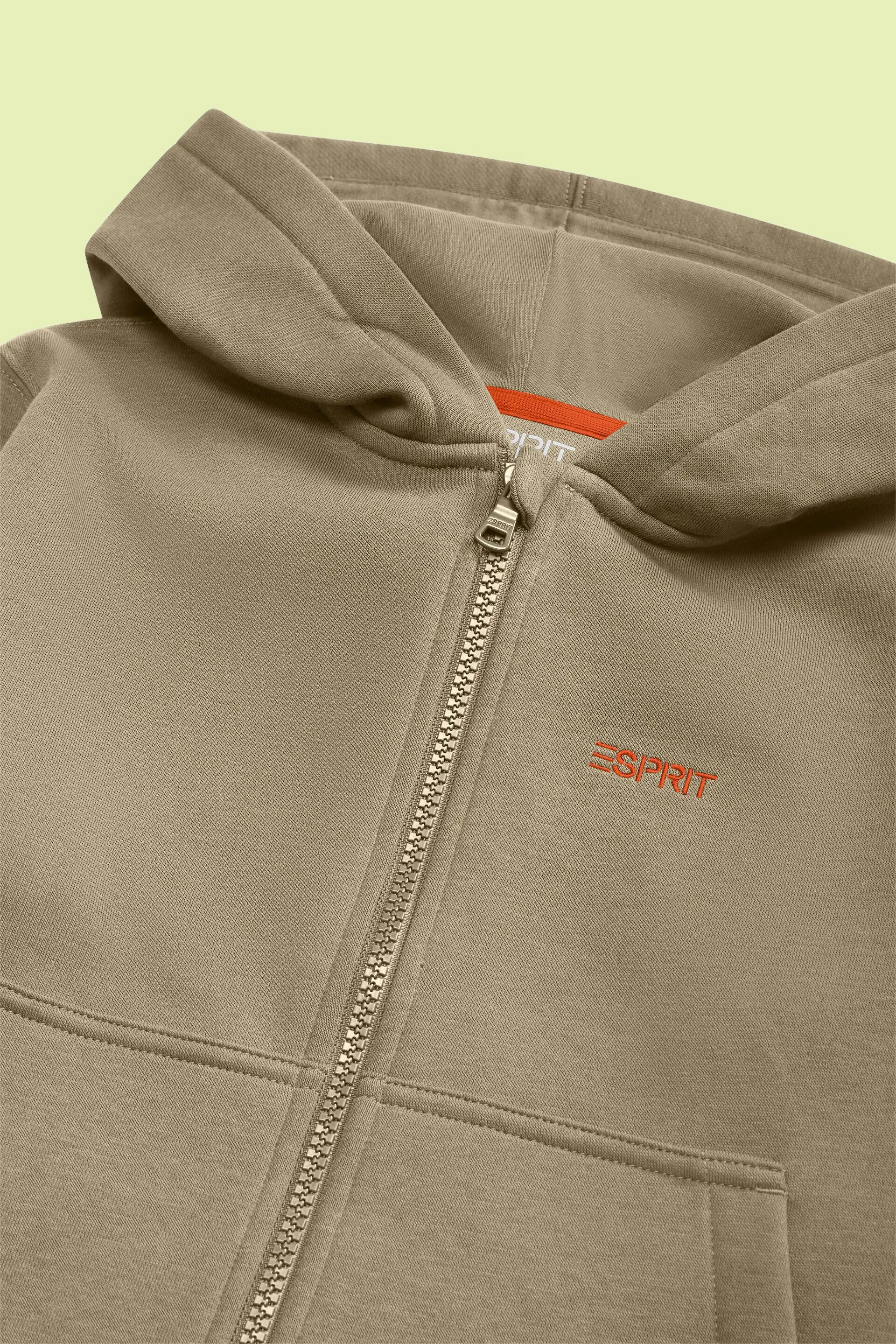 Felpa con cappuccio e zip con logo