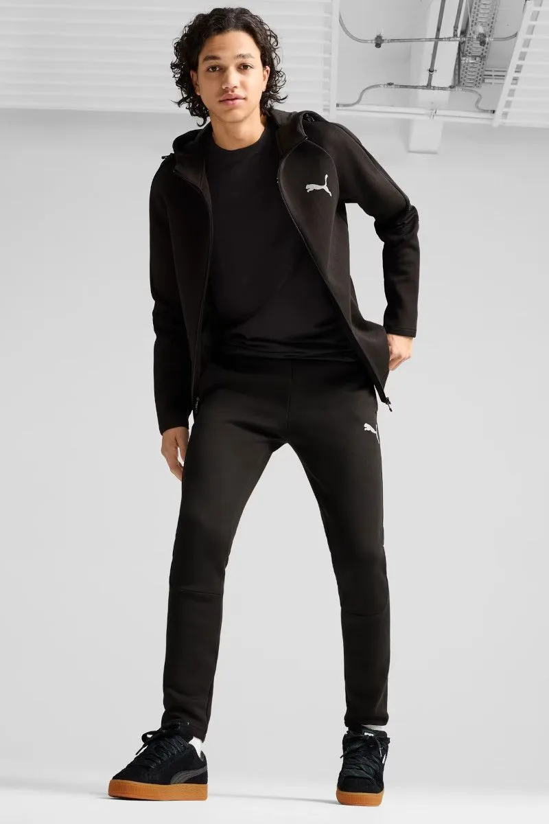 Felpa con zip integrale e cappuccio uomo Nero