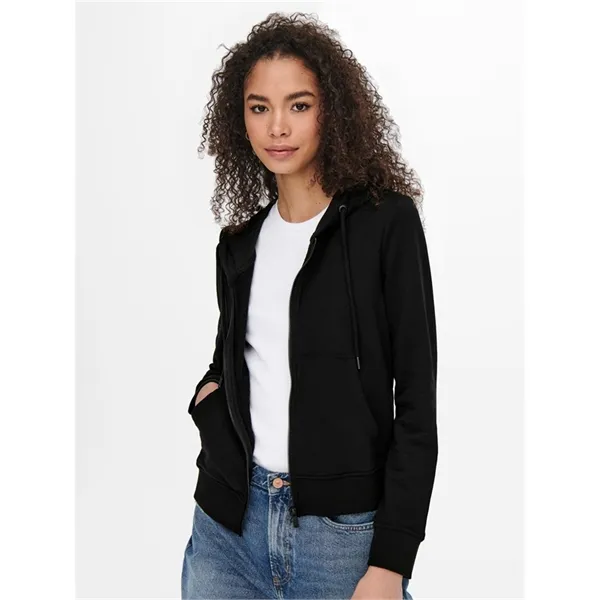 Felpa donna con capuccio e zip