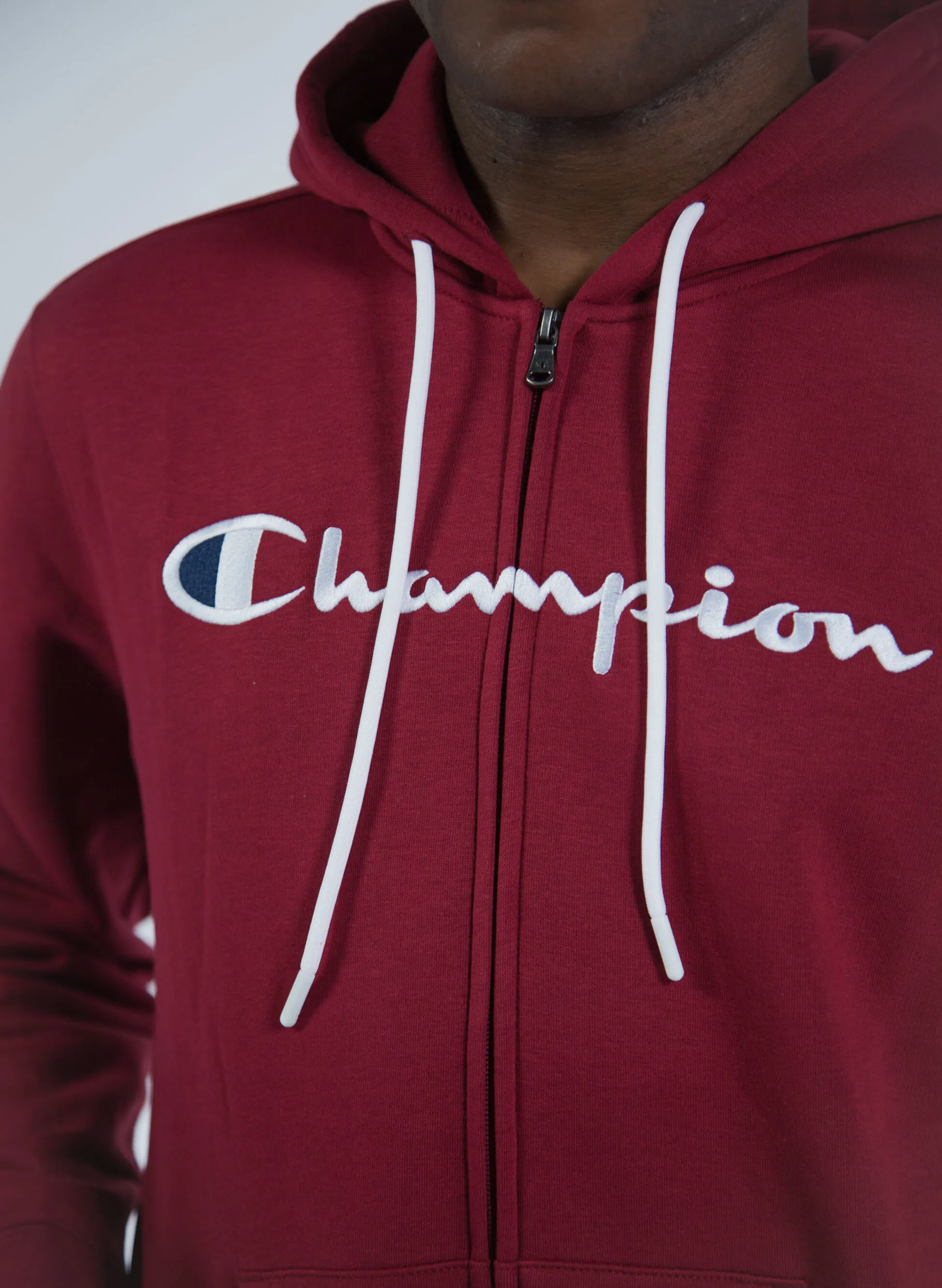 felpa full zip con logo