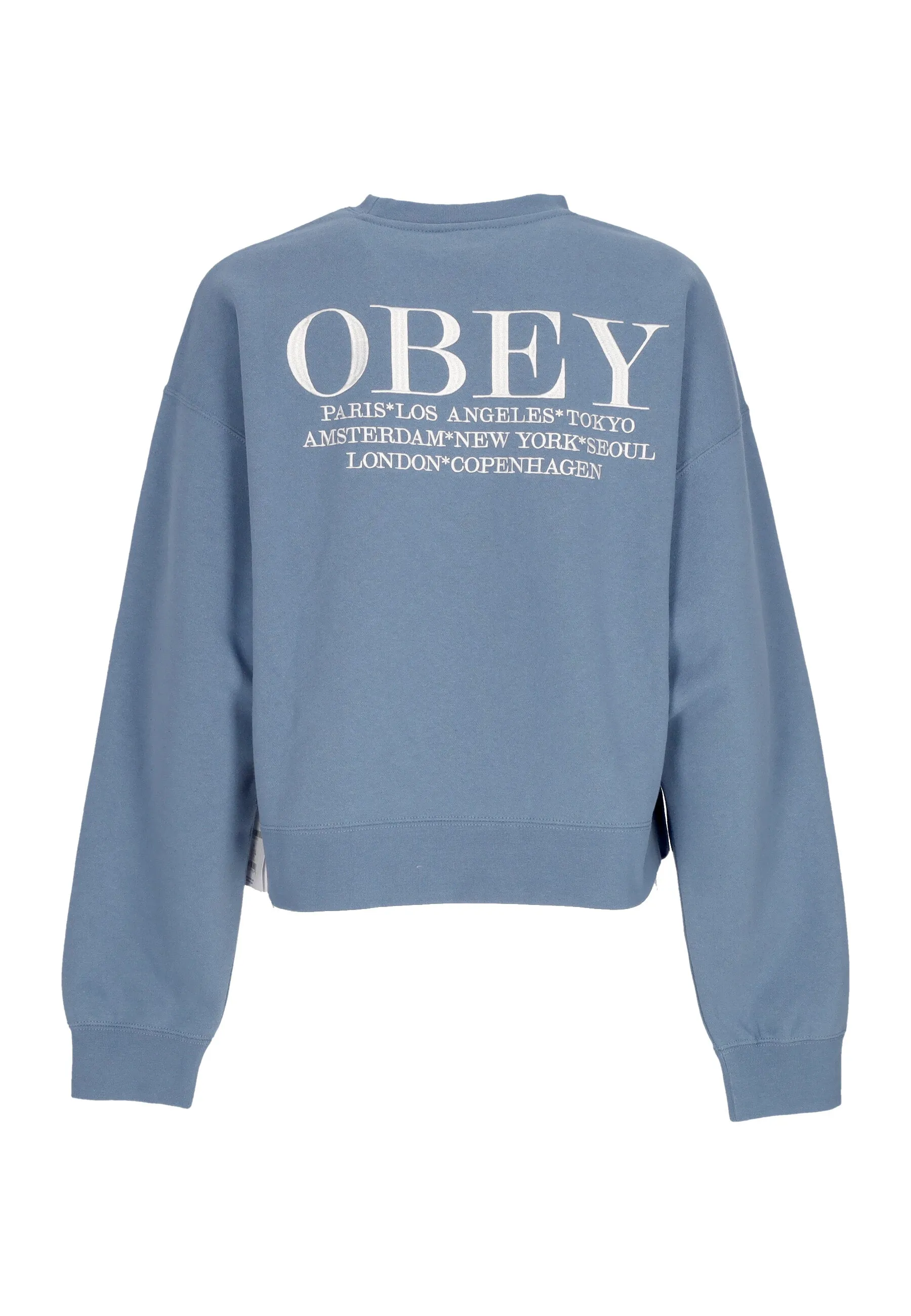 Felpa Girocollo Donna W Cities Crew Coronet Blue