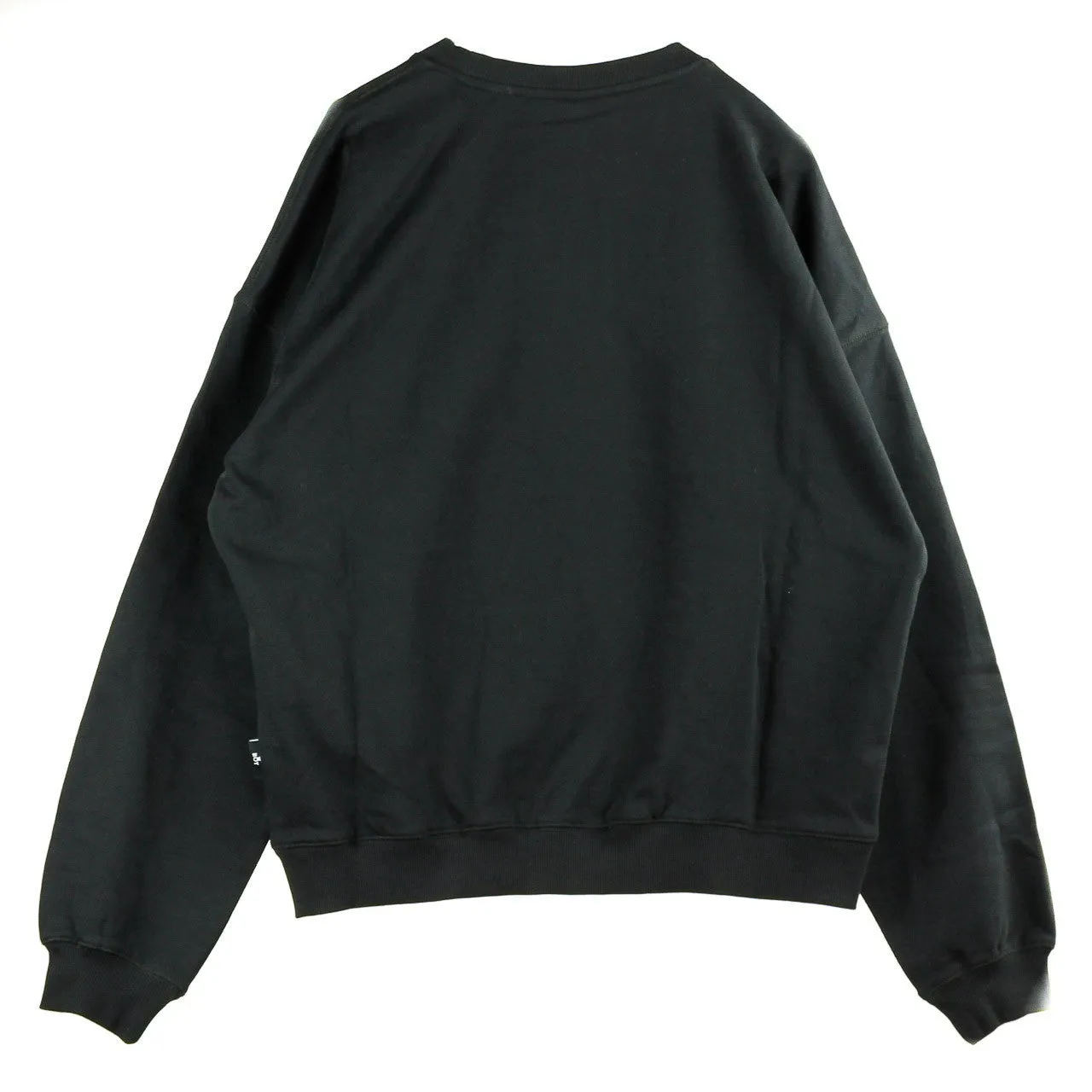 Felpa Girocollo Uomo Eagle Textured Sweat Black/white