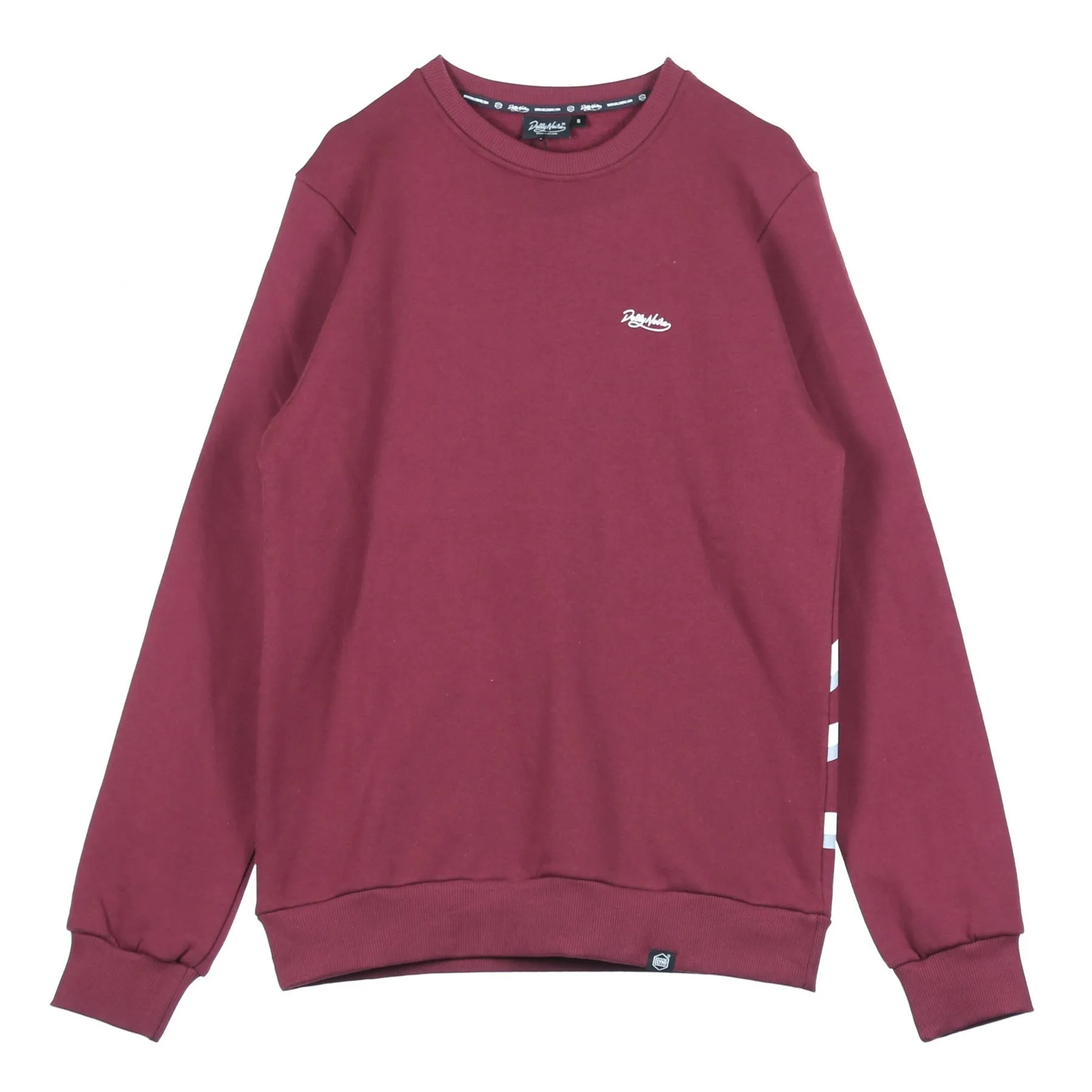 Felpa Girocollo Uomo Low Logo Crewneck Brx Burgundy