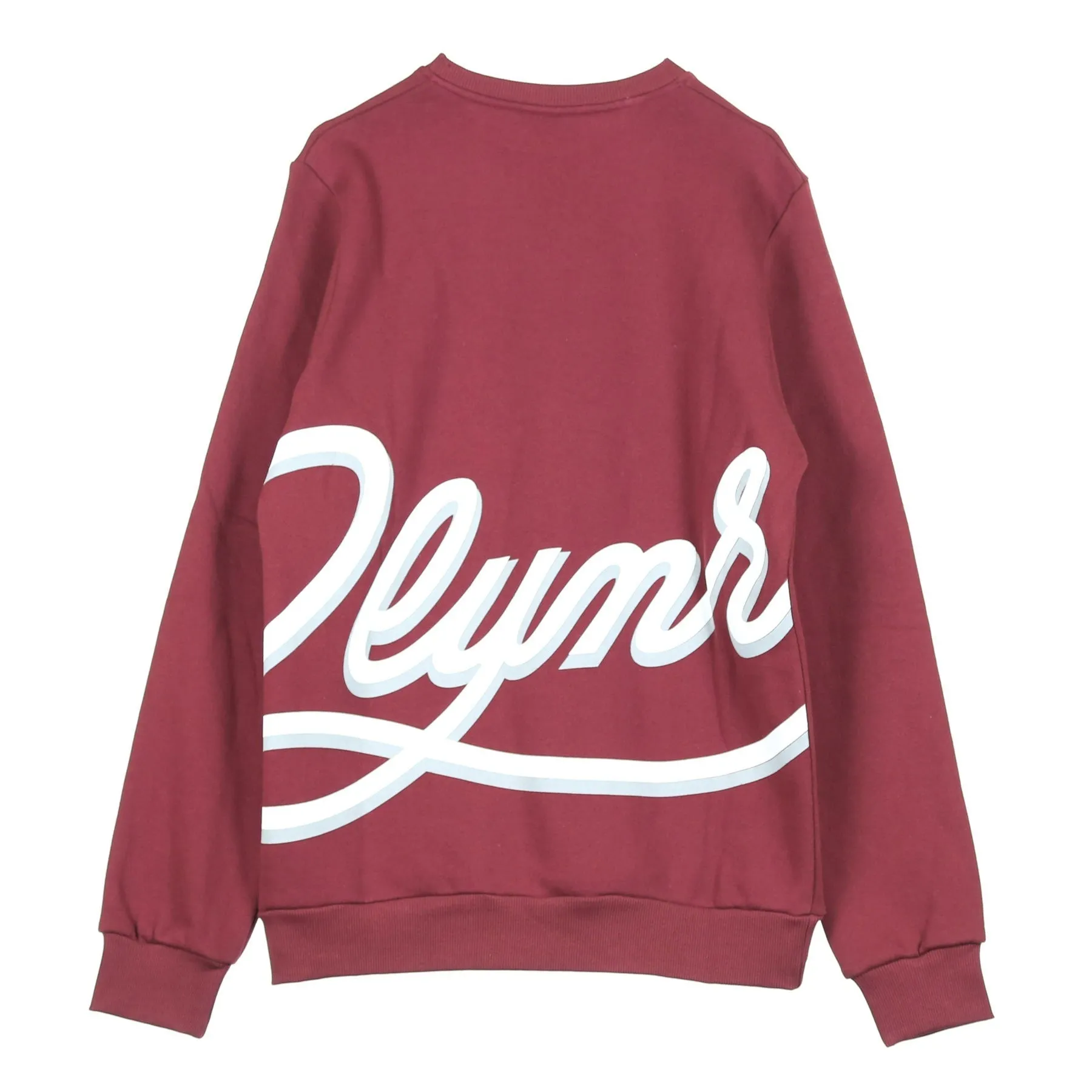 Felpa Girocollo Uomo Low Logo Crewneck Brx Burgundy