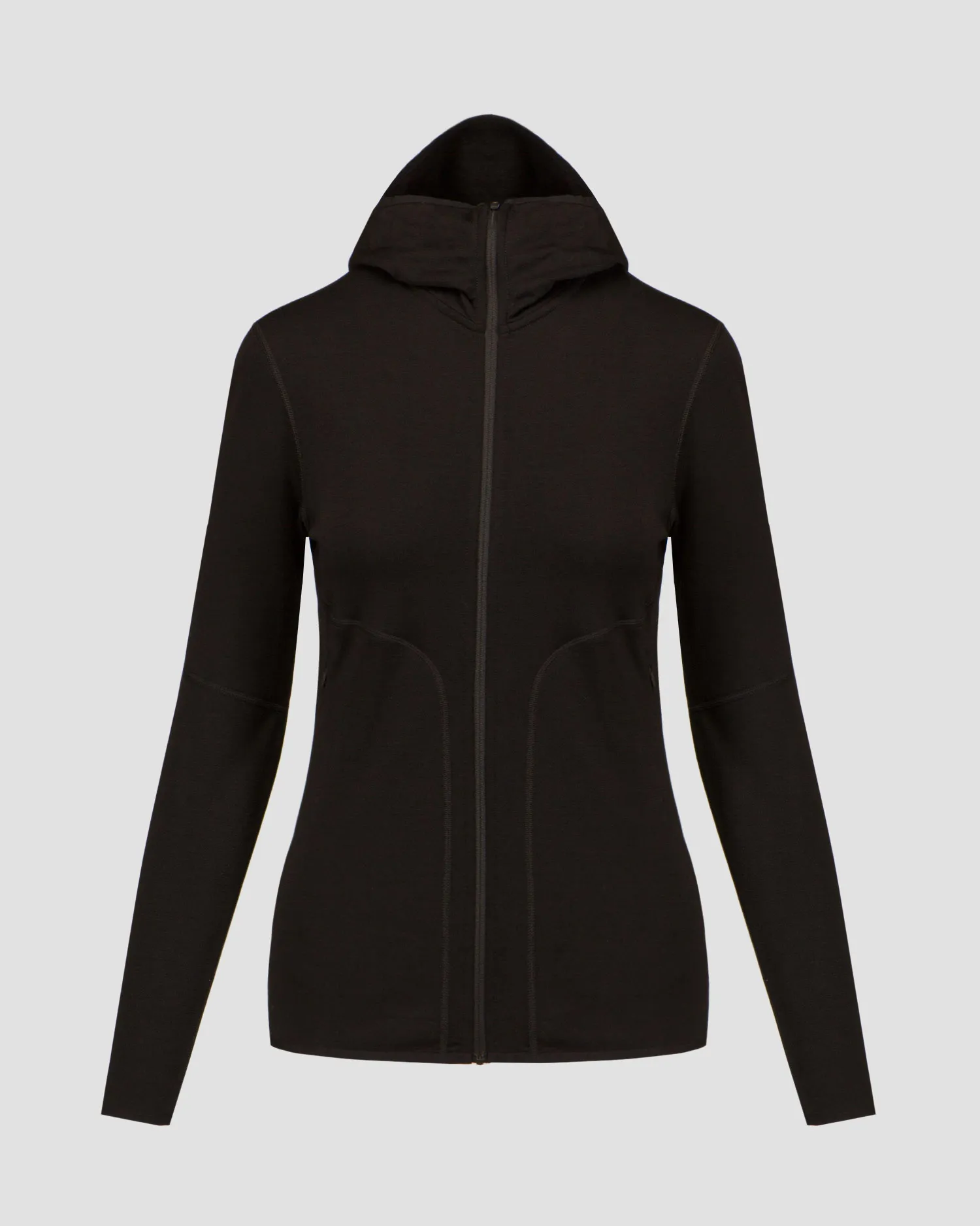 Felpa nera da donna Icebreaker Mer 560 II LS ZH 0a56ss-ib001