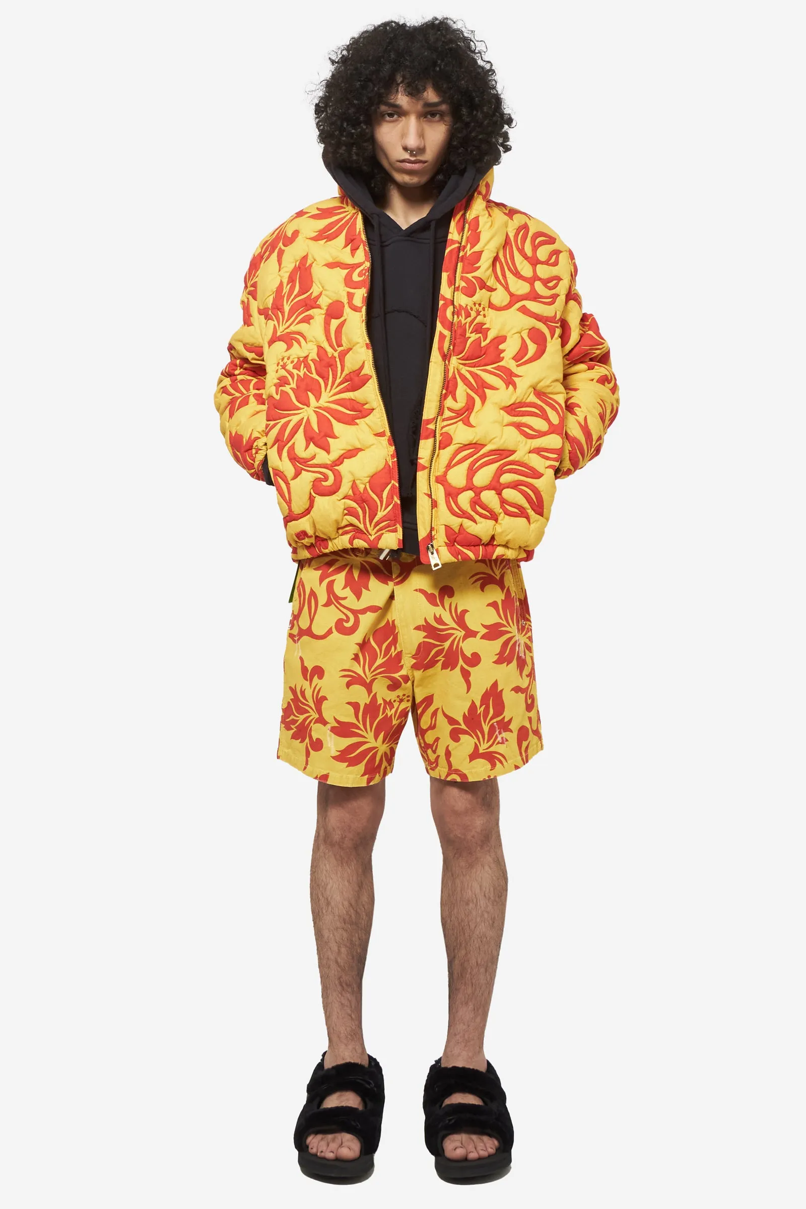 Felpa SWIRL PREMIUM HOODIE in cotone nero