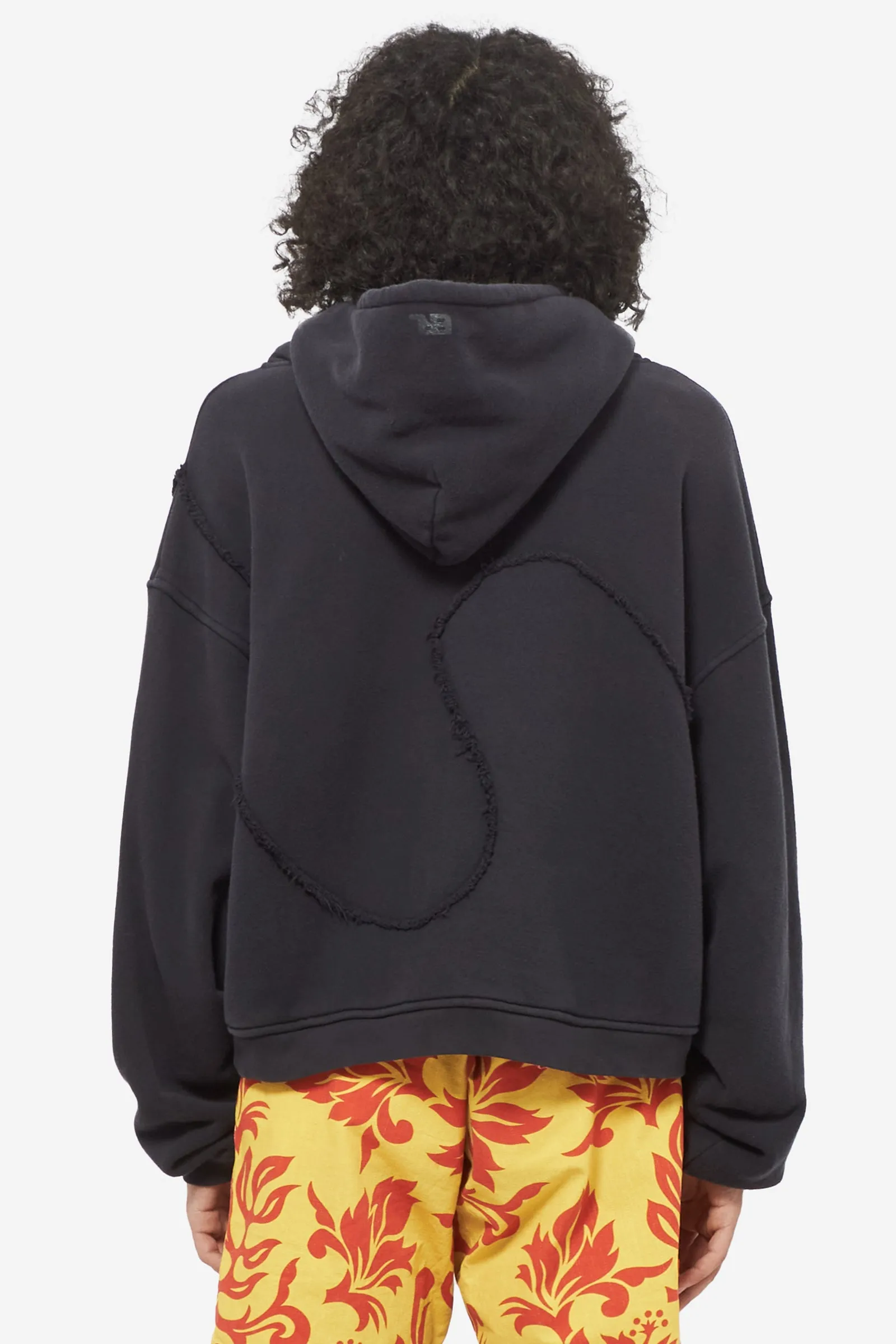 Felpa SWIRL PREMIUM HOODIE in cotone nero