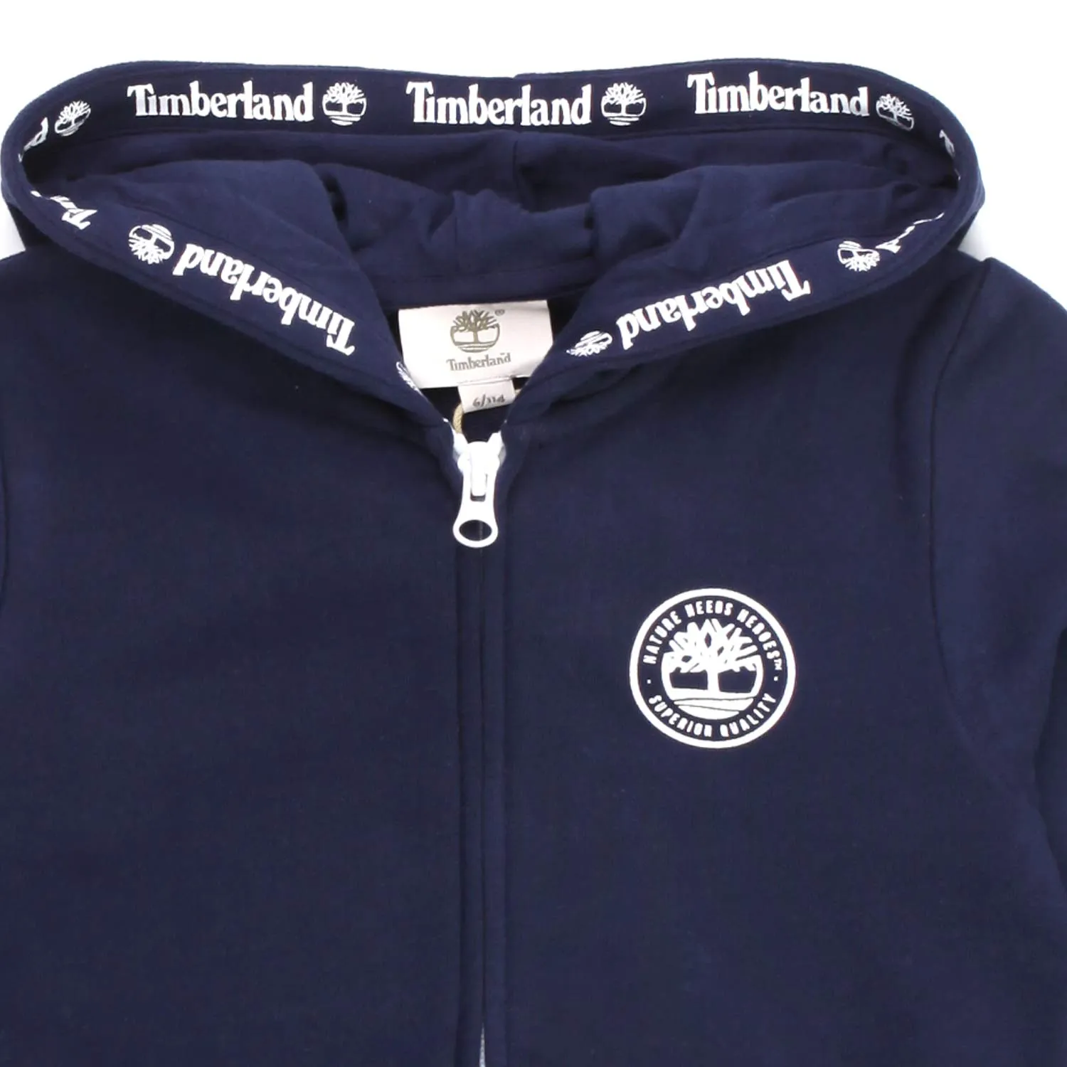 Felpa Unisex Blu Con Zip