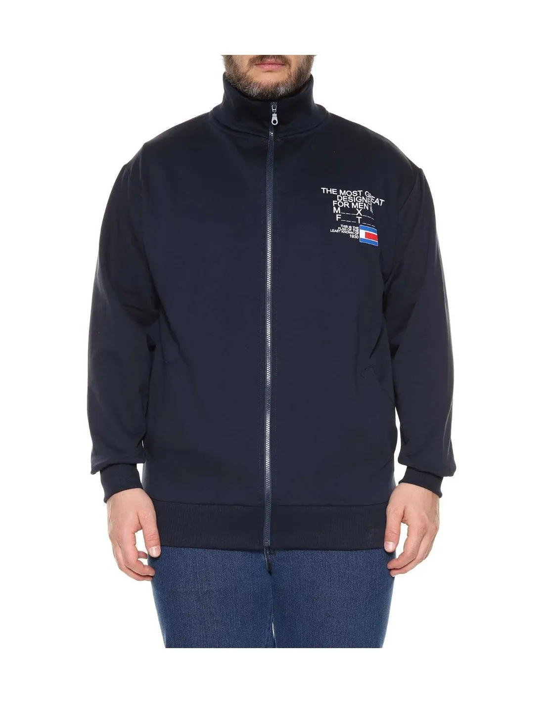 Felpa Uomo ML con zip