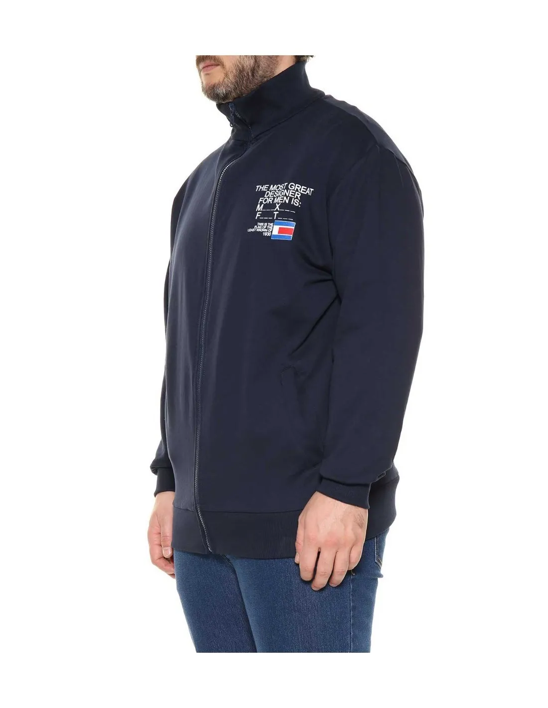 Felpa Uomo ML con zip
