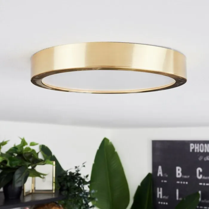 Finsrud Plafoniera LED Oro, 1-Luce