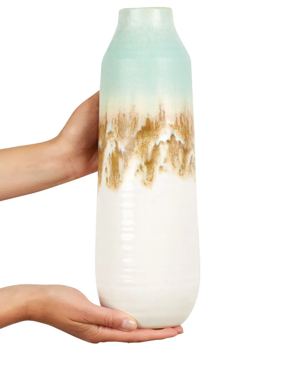 Flower Vase BYBLOS Stoneware 35 cm Multicolour